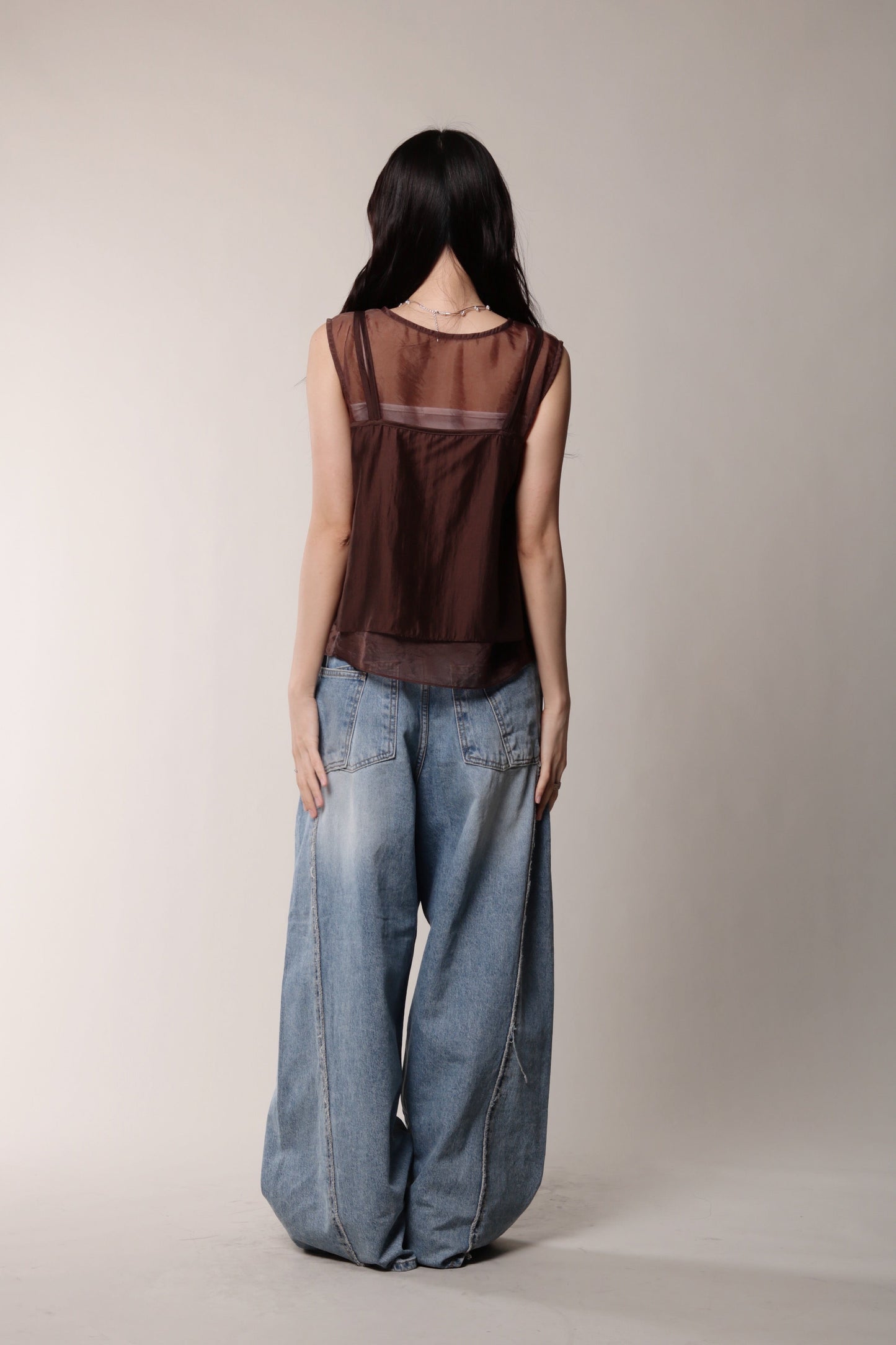 Chaya Layered Top (Brown)