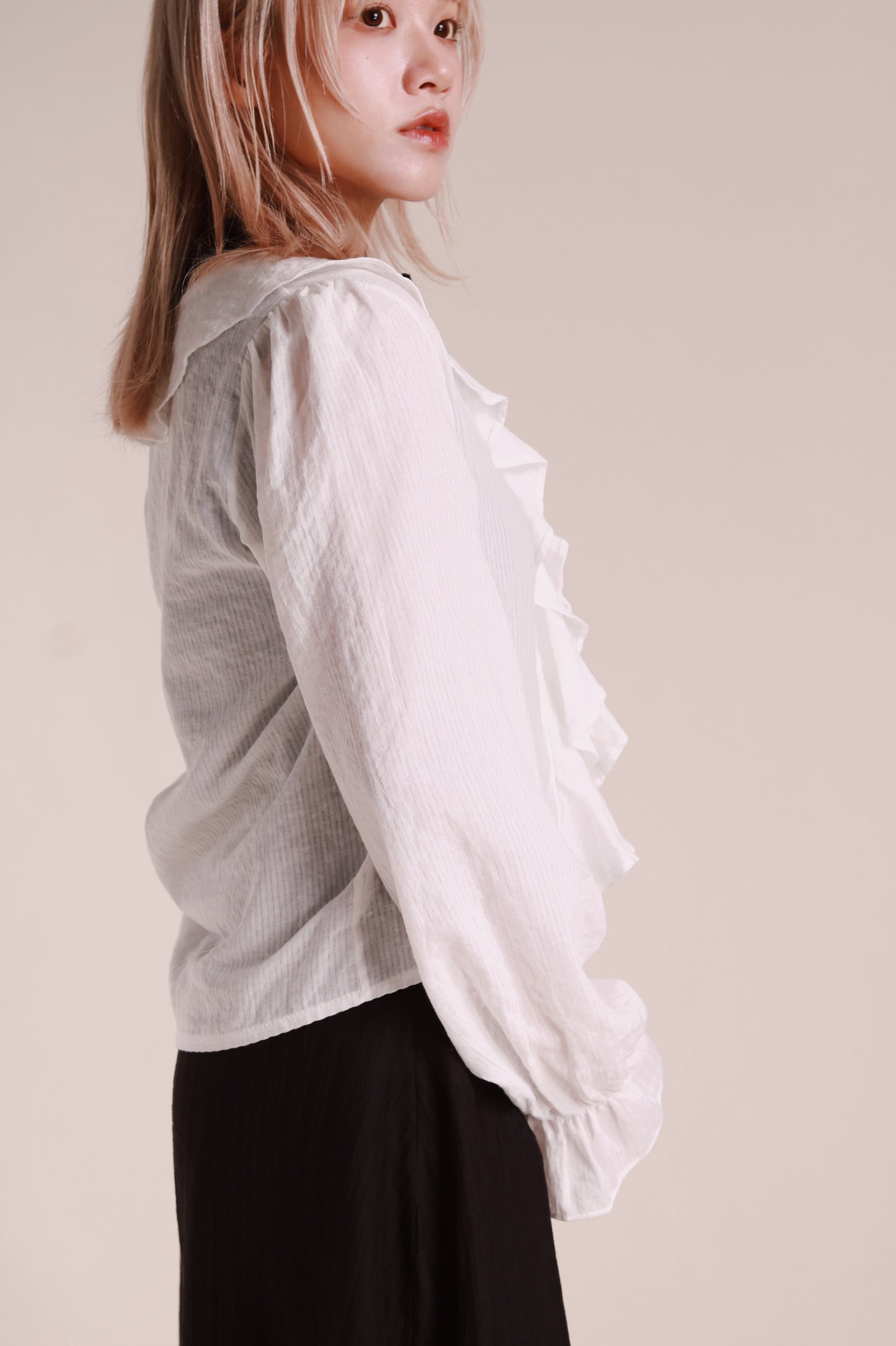 Retro Ruffle Blouse