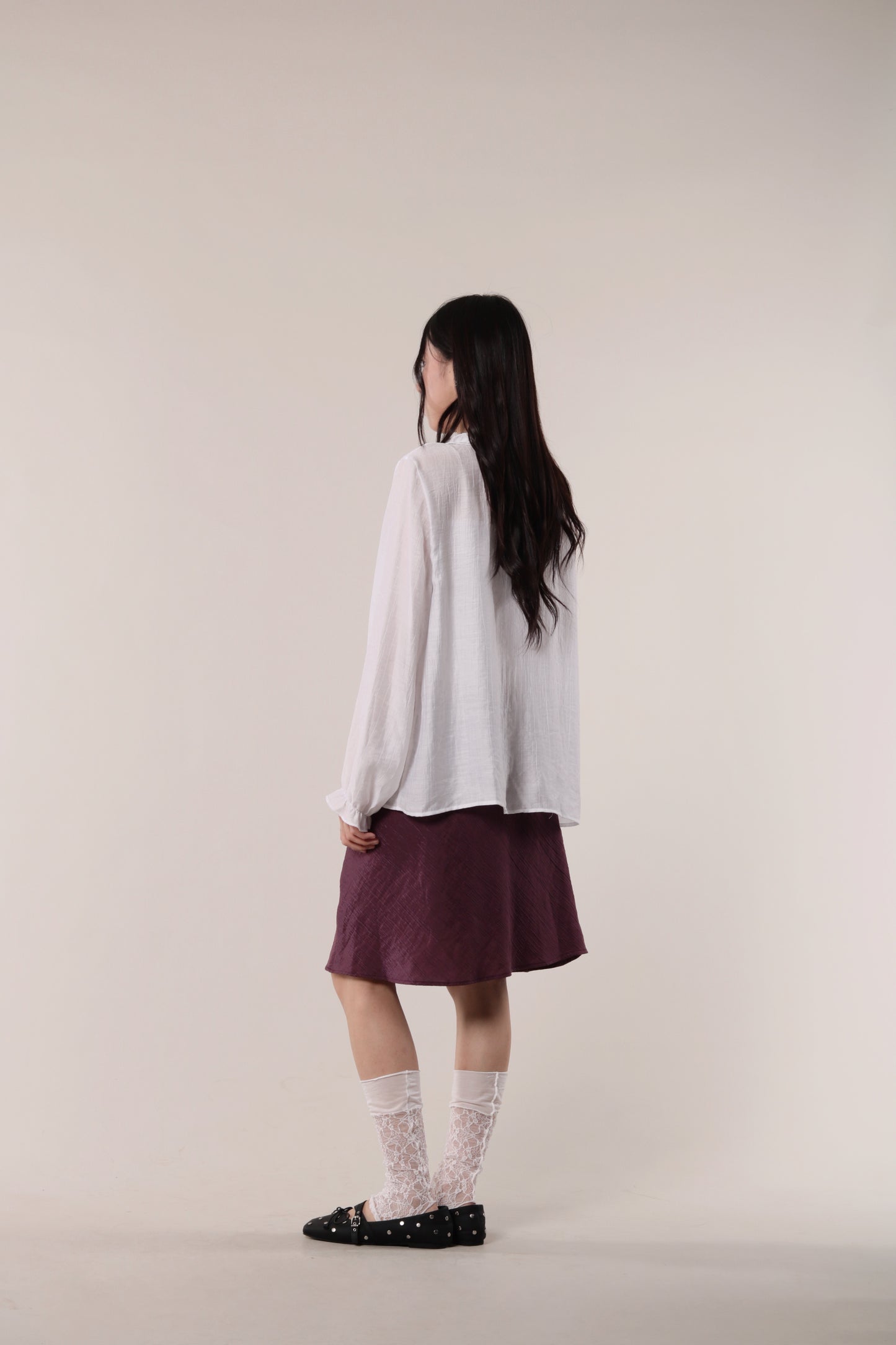Retro Ruffle Shirt (White)