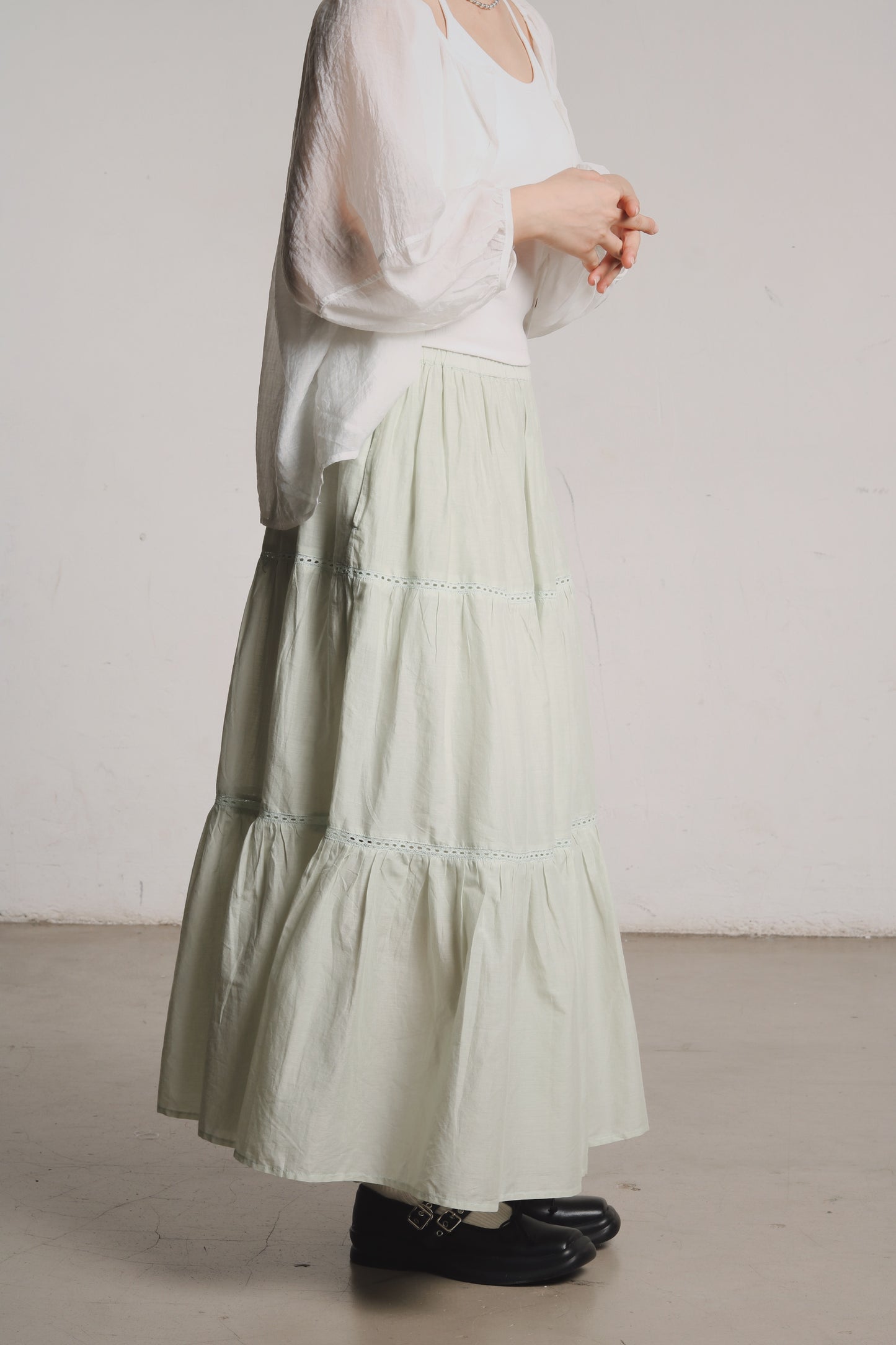 Doll Tiered Skirt (Mint)