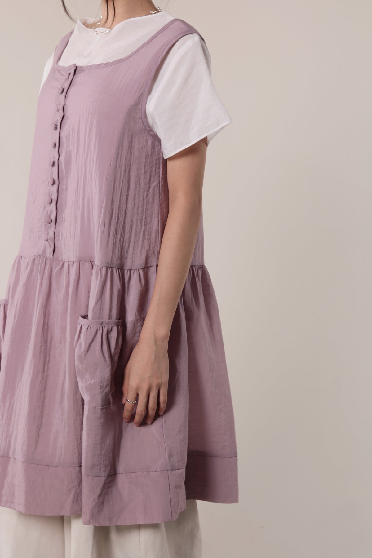 Retro Pocket Dress (Purple)