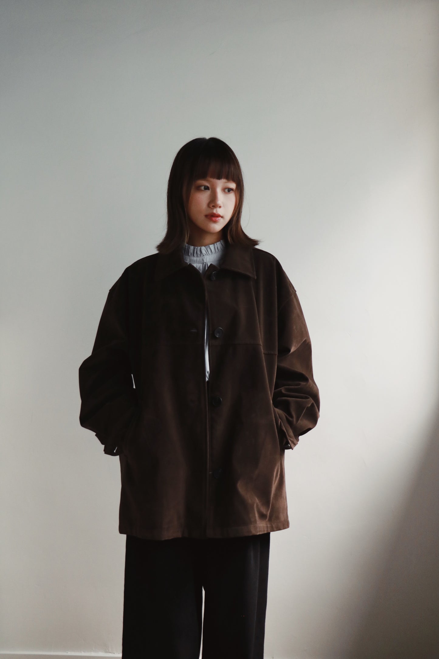 Suede Jacket (Brown)