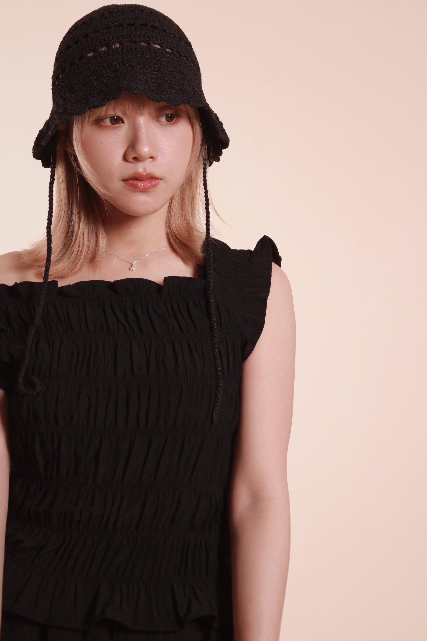 Mesh Bucket Hat (Black)