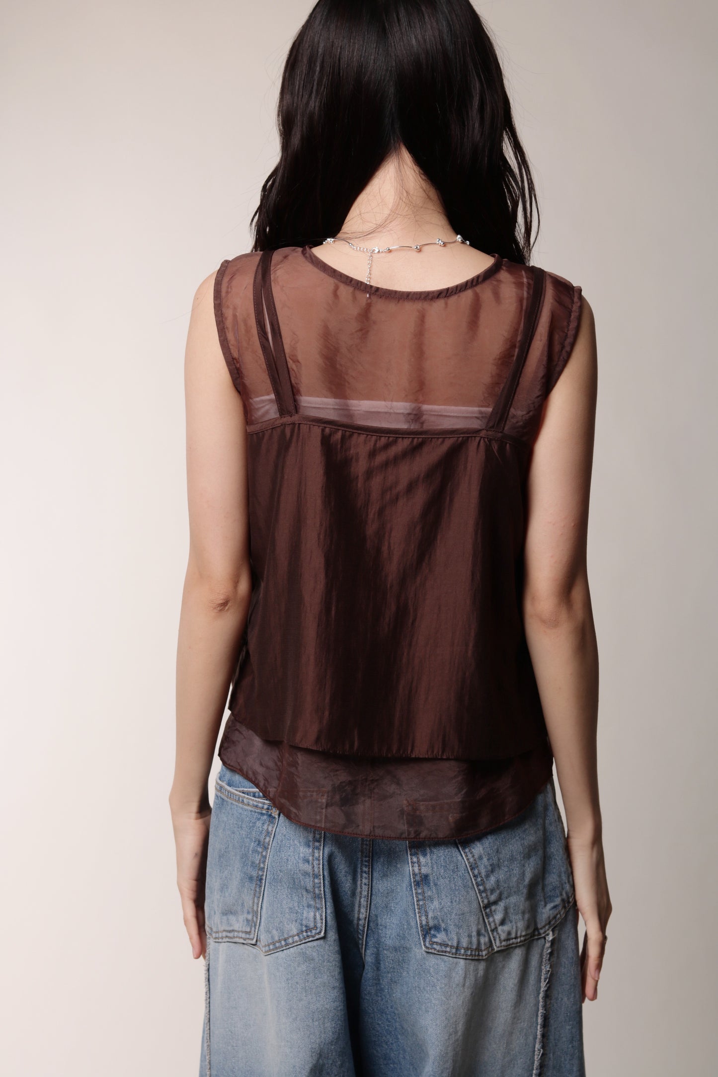 Chaya Layered Top (Brown)