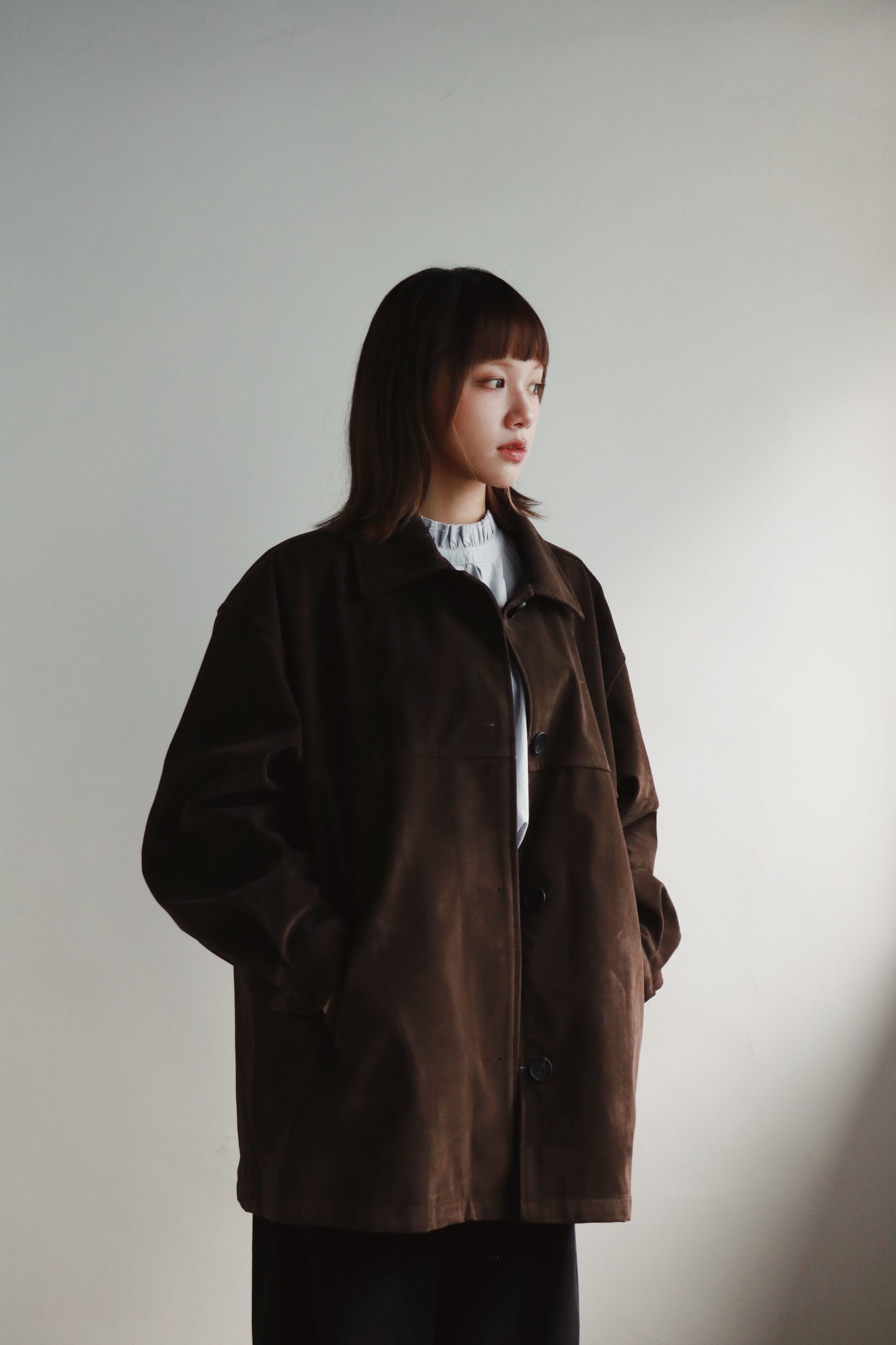 Suede Jacket (Brown)