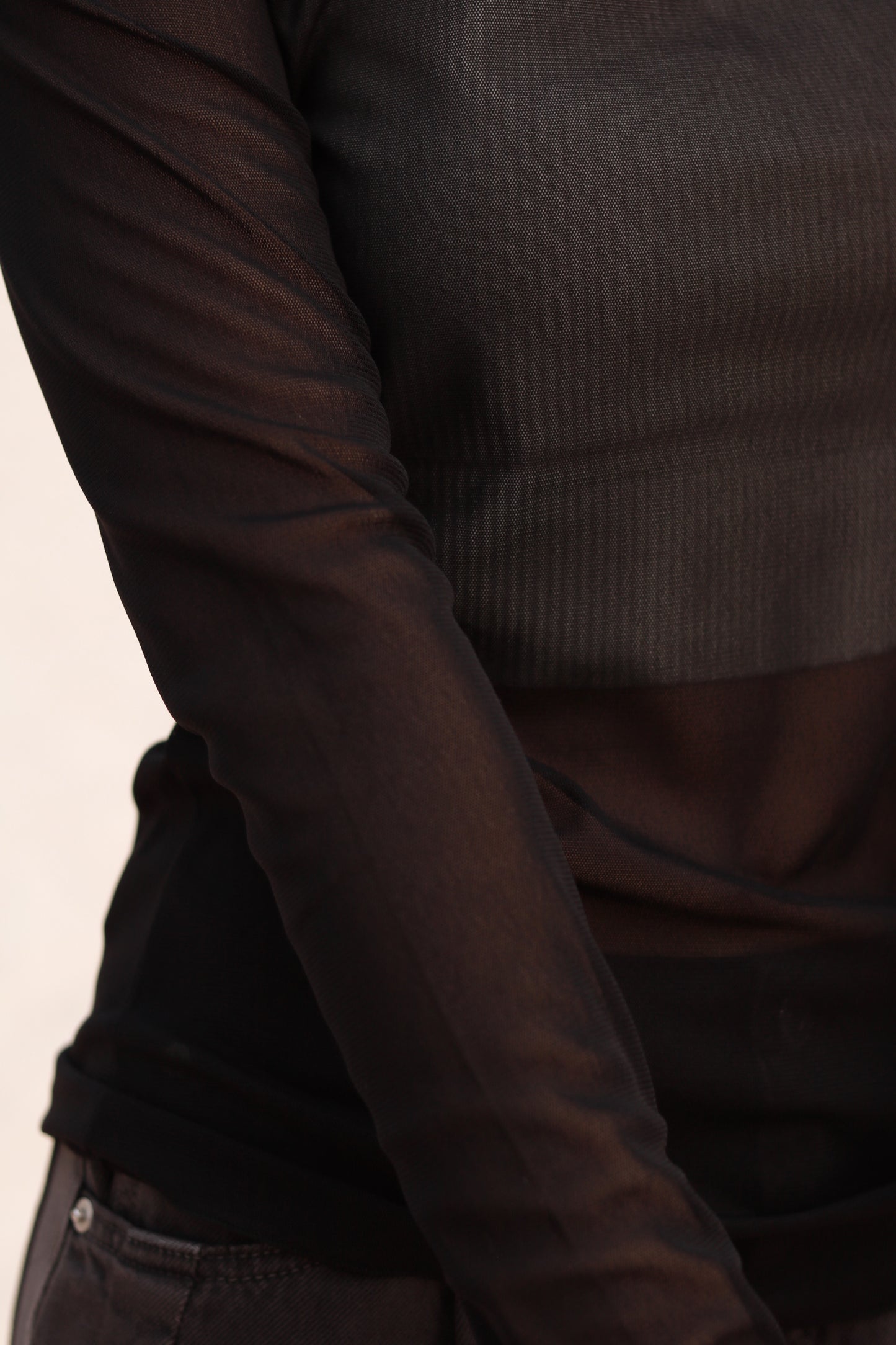 Spring See Through Top (Black)