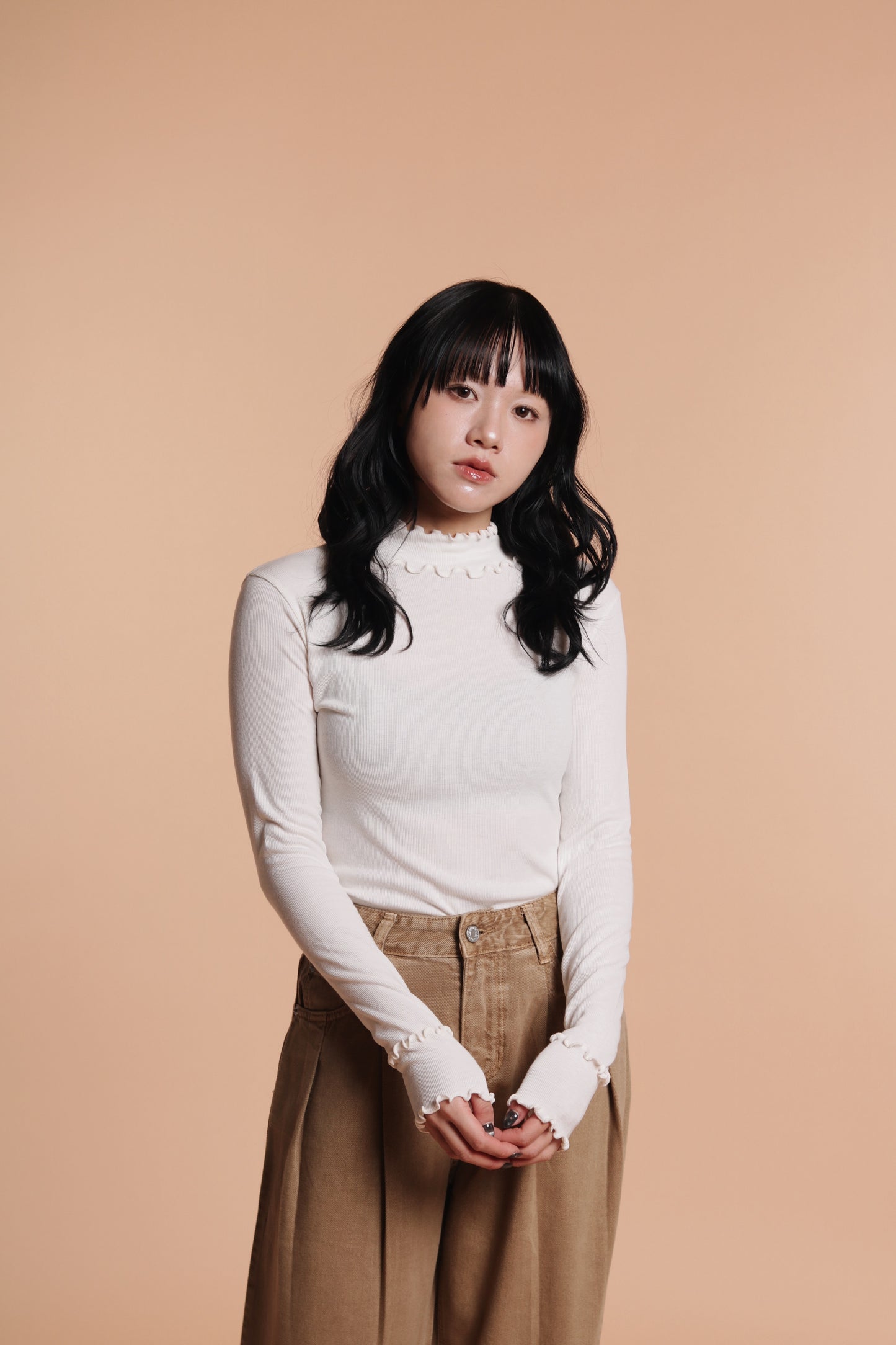 Double Ruffle Top (Ivory)