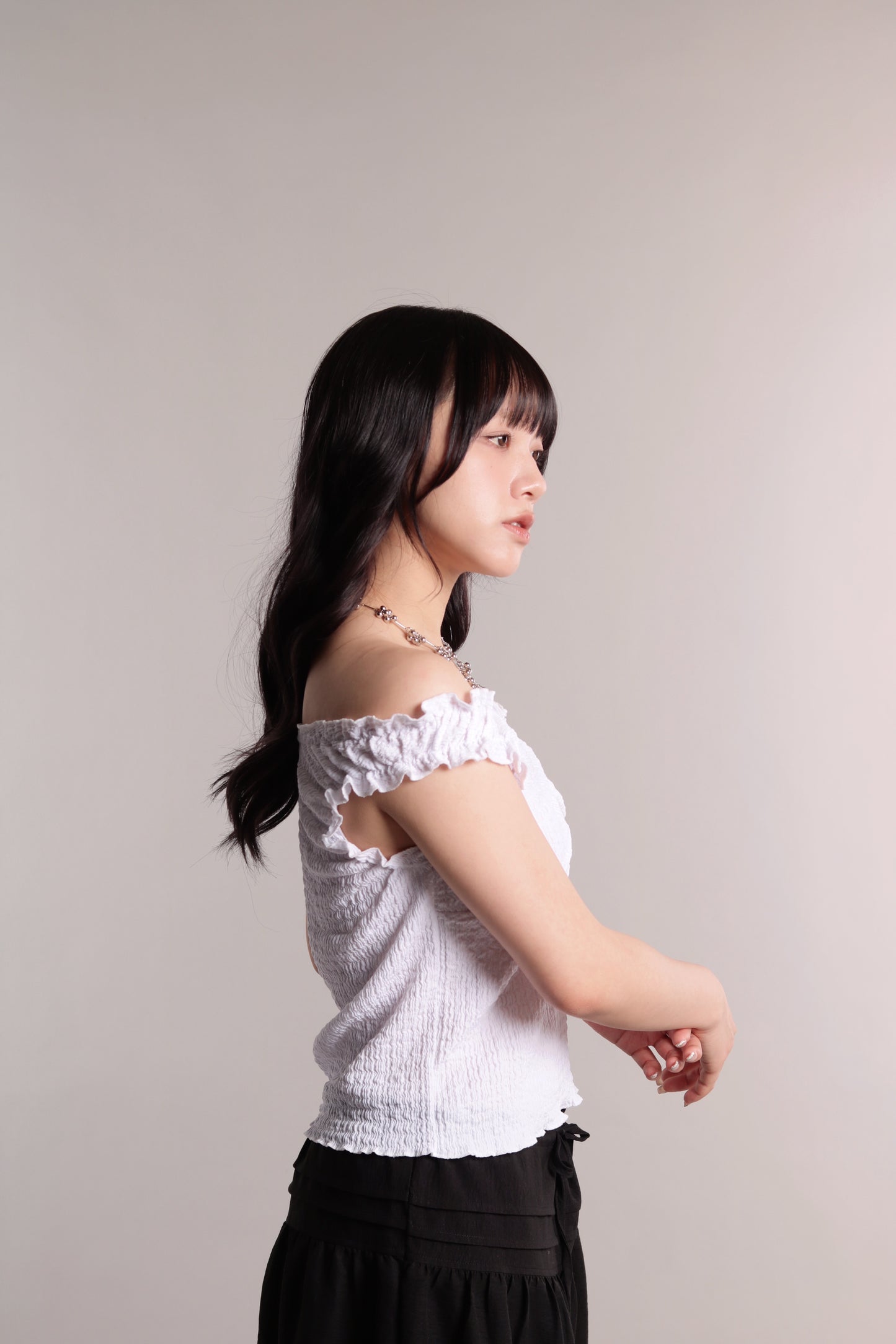 Gathered Top (White)