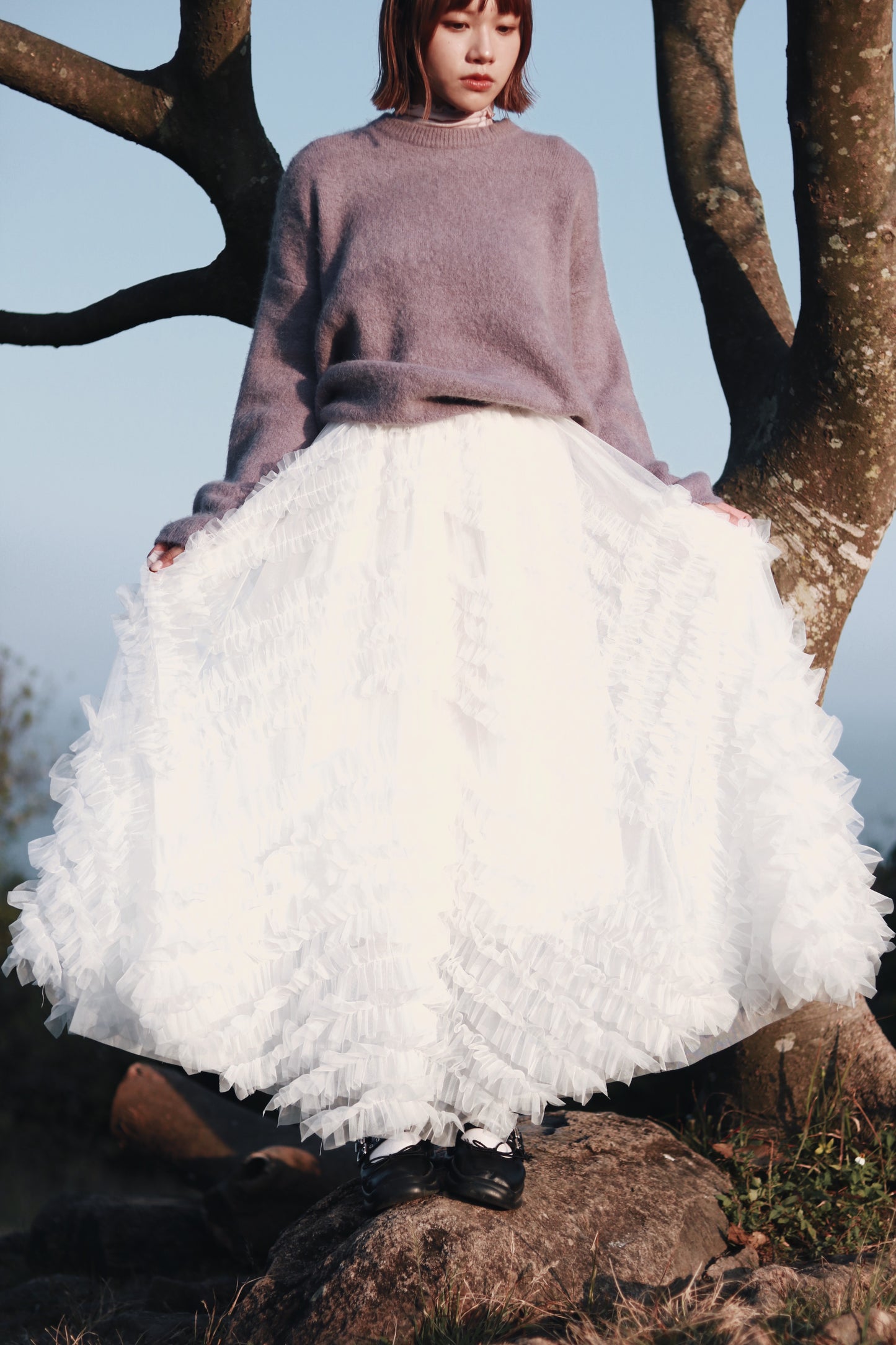 Doll Lace Skirt (White)