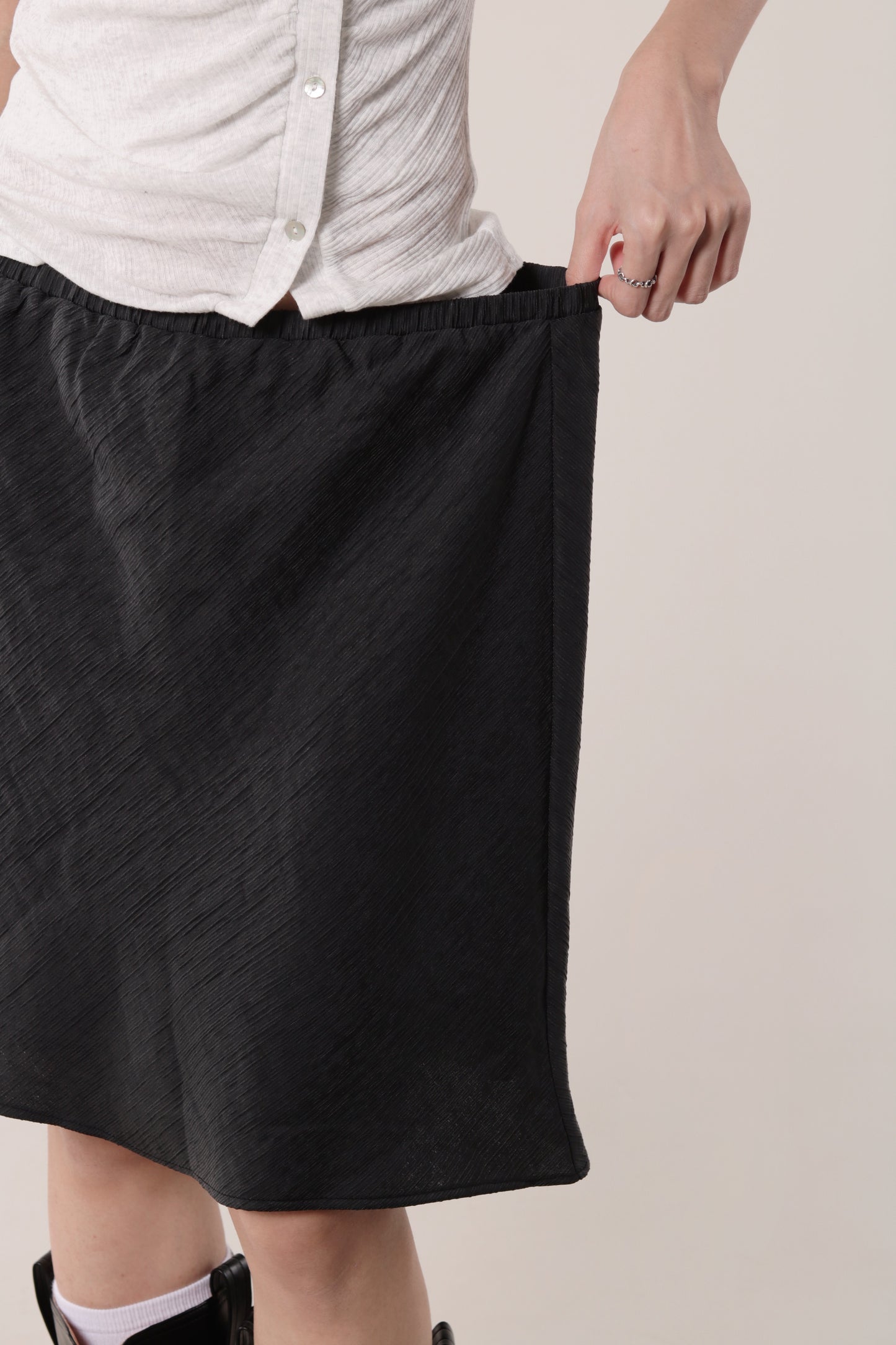 Textured Skirt (Black)