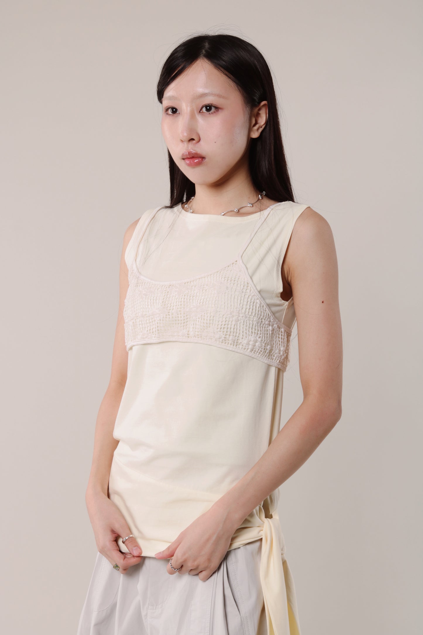 Mesh Vest (Ivory)