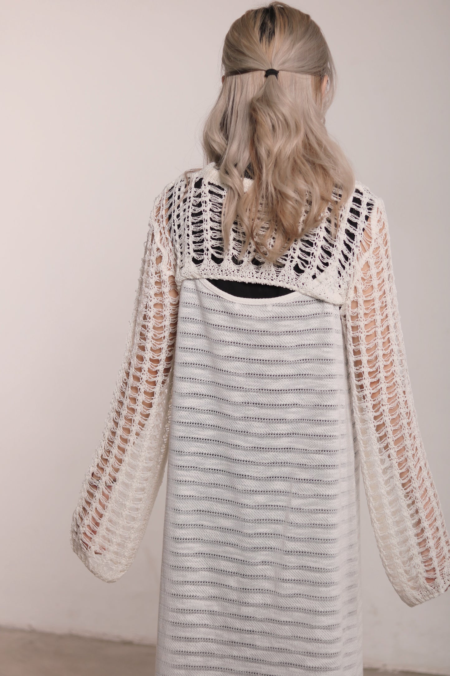 Net Crop Top (White)