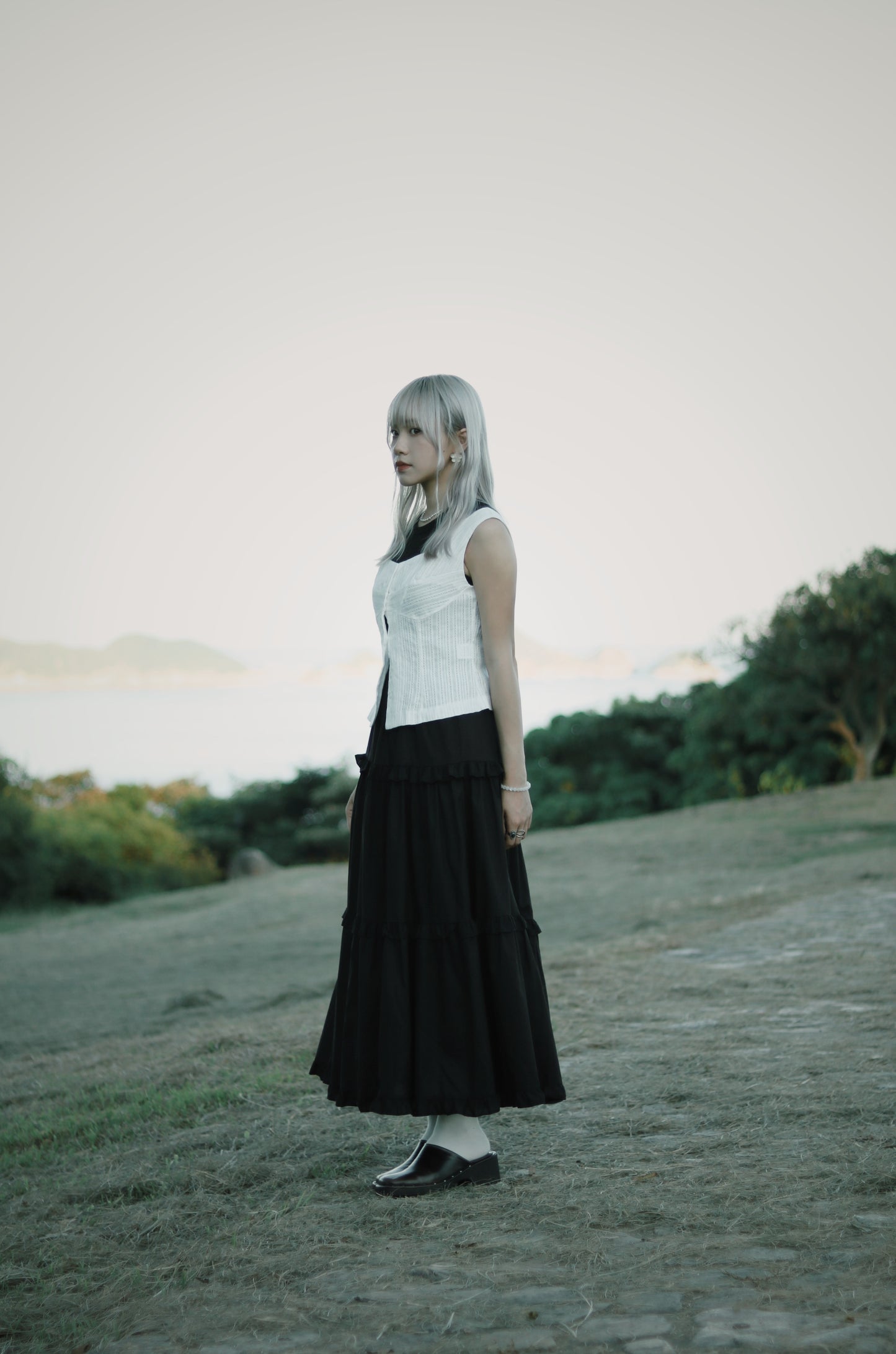 Ruffle Skirt (Black)