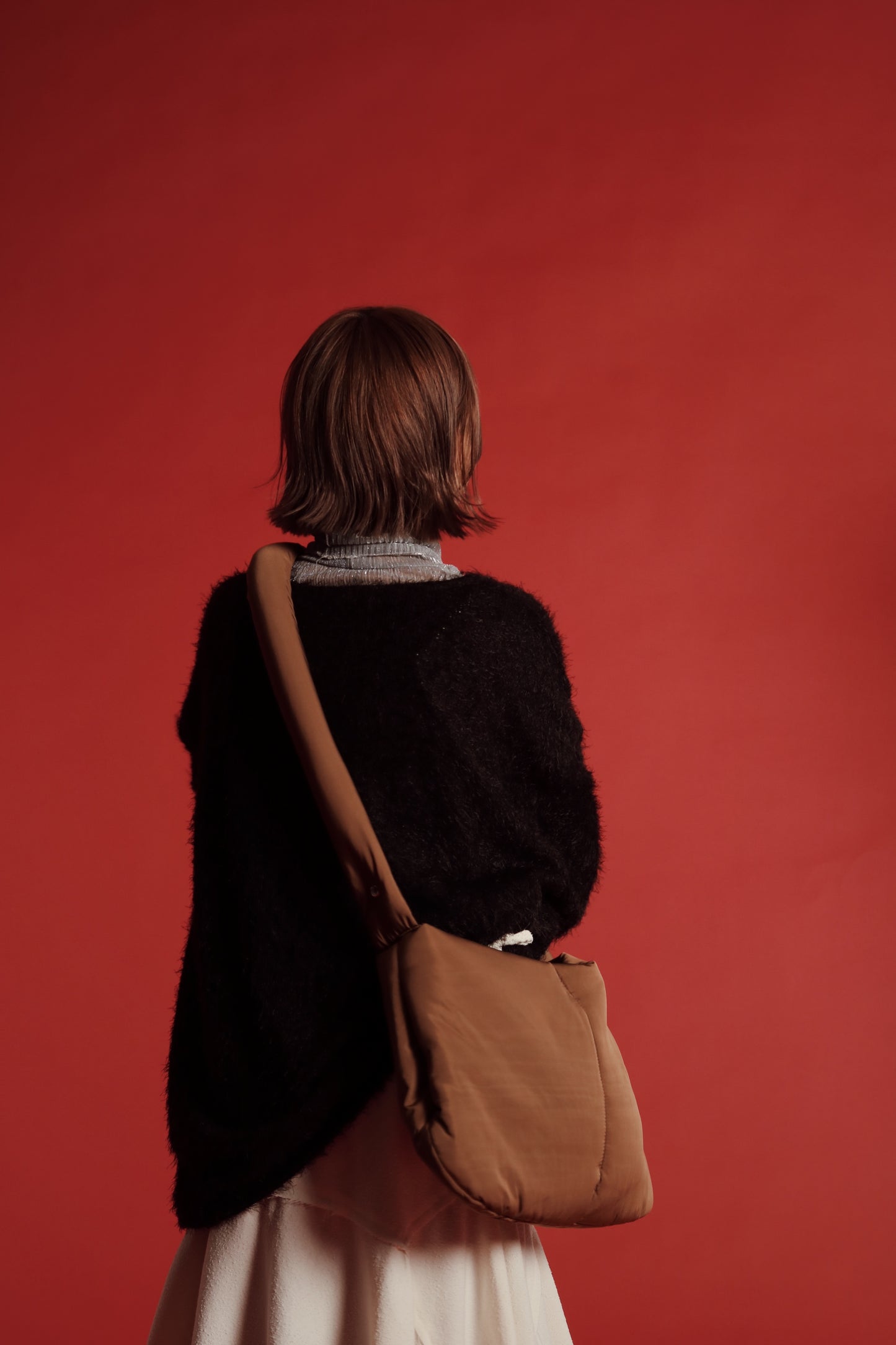 Doll Cloud Bag (Black/Brown/Ivory)