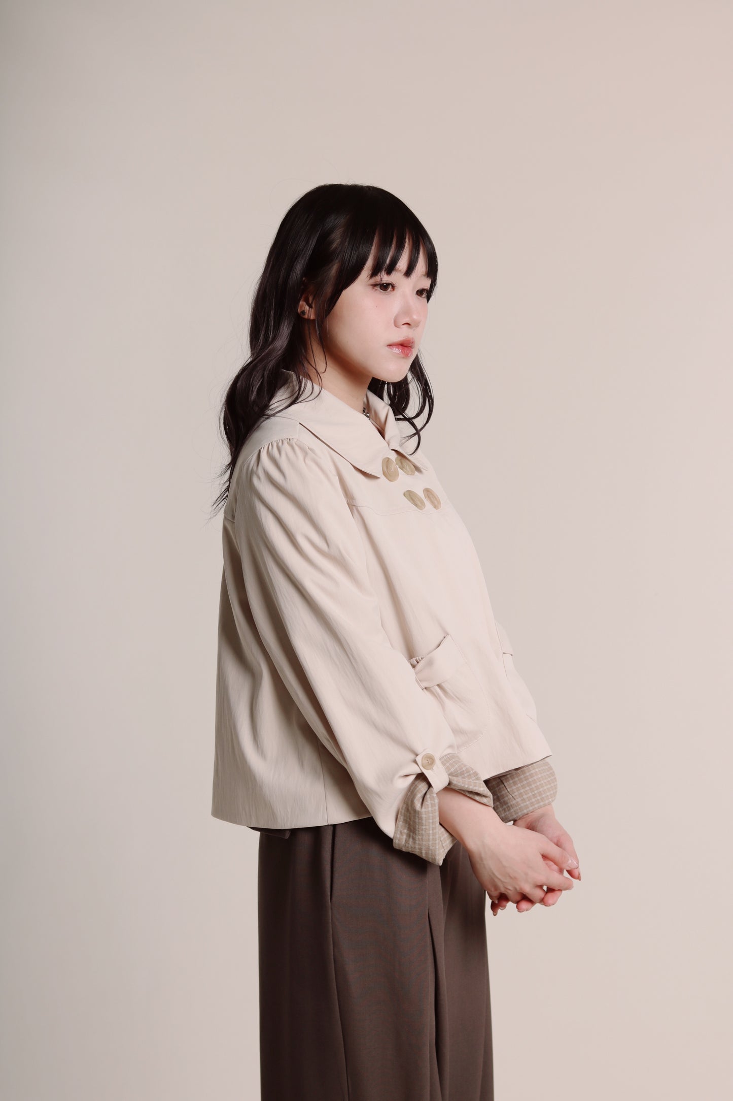 Doll Ribbon Jacket (Beige)