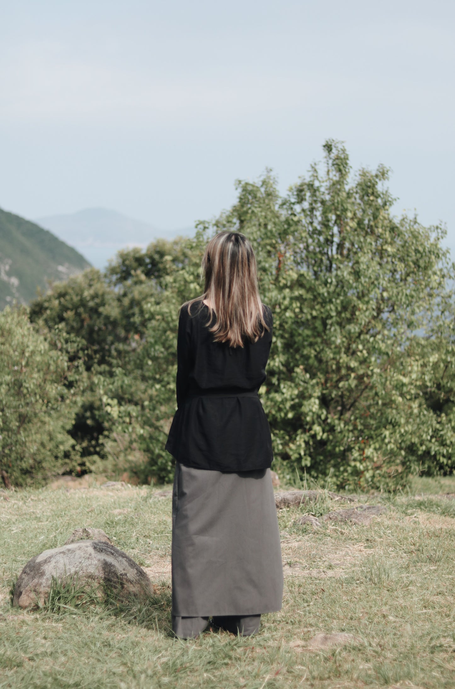 Layered Pants (Charcoal)