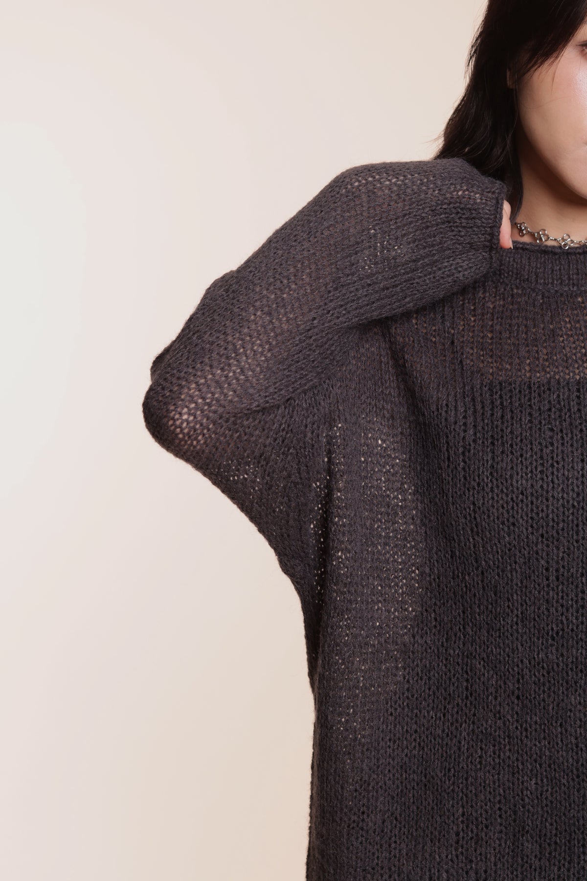 Soso Knit Top (Charcoal)