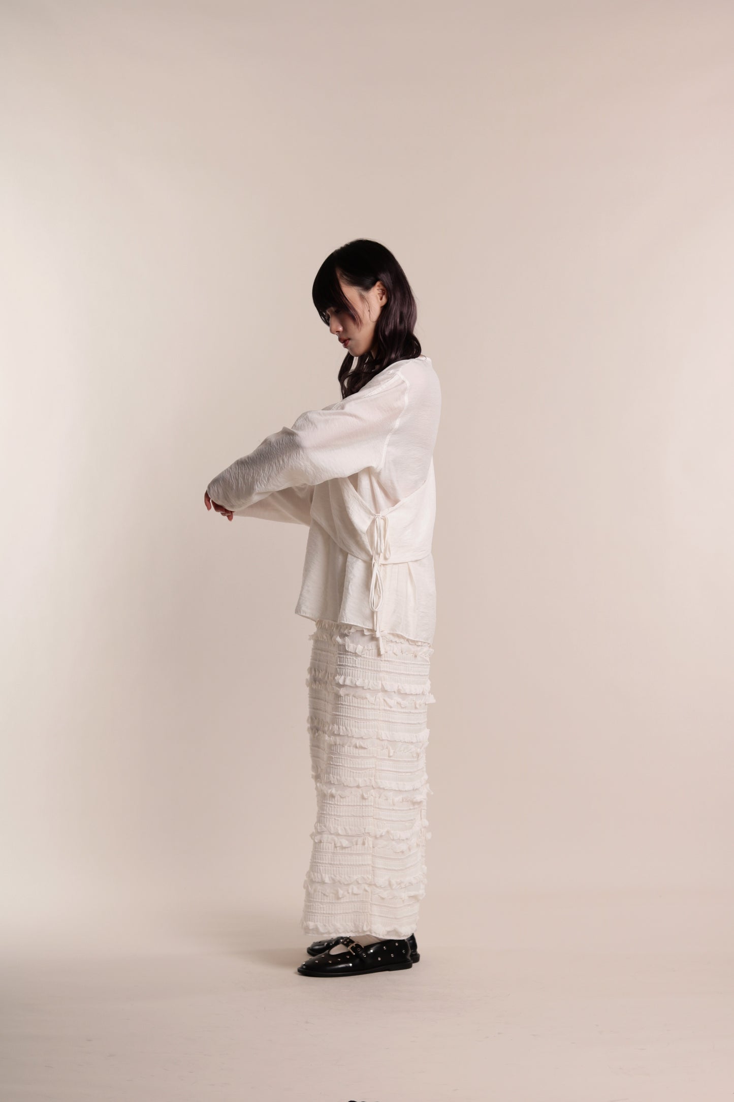 Cami Wrap Blouse (Ivory)