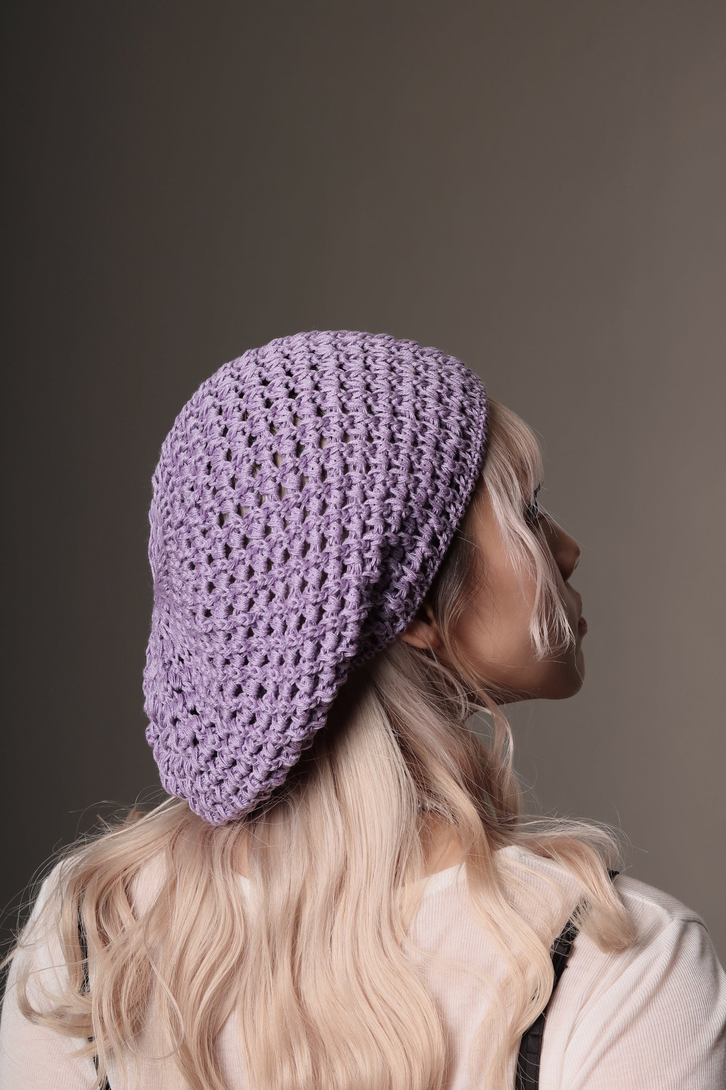 Daily Knit Beret (Black/Blue/Pink/Purple/White)