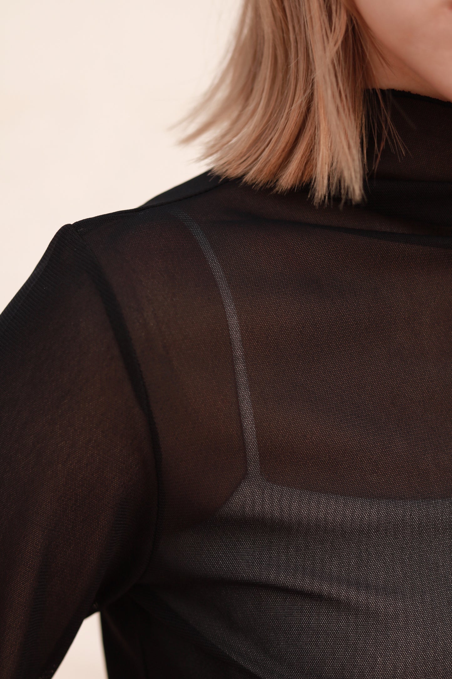 Spring See Through Top (Black)