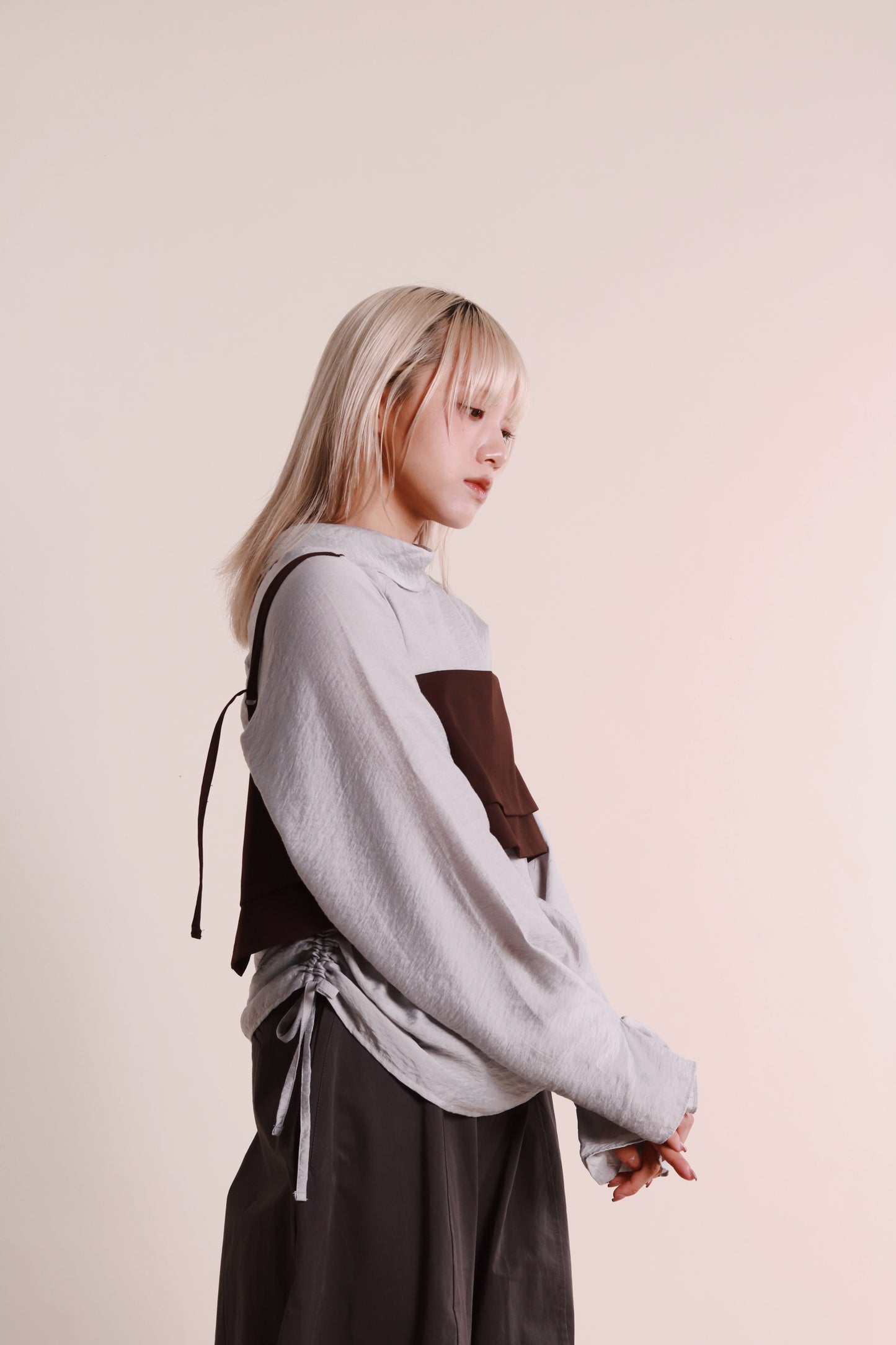 Layered Vest (Brown)