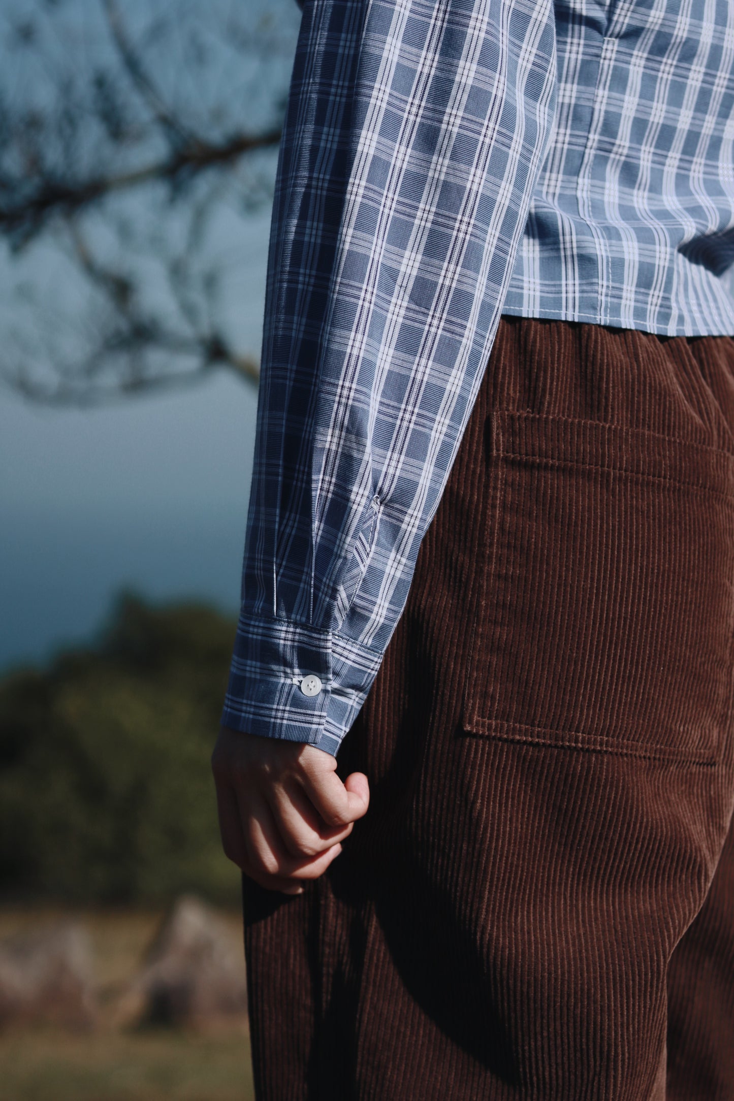 Cropped Shirt (Checkered)