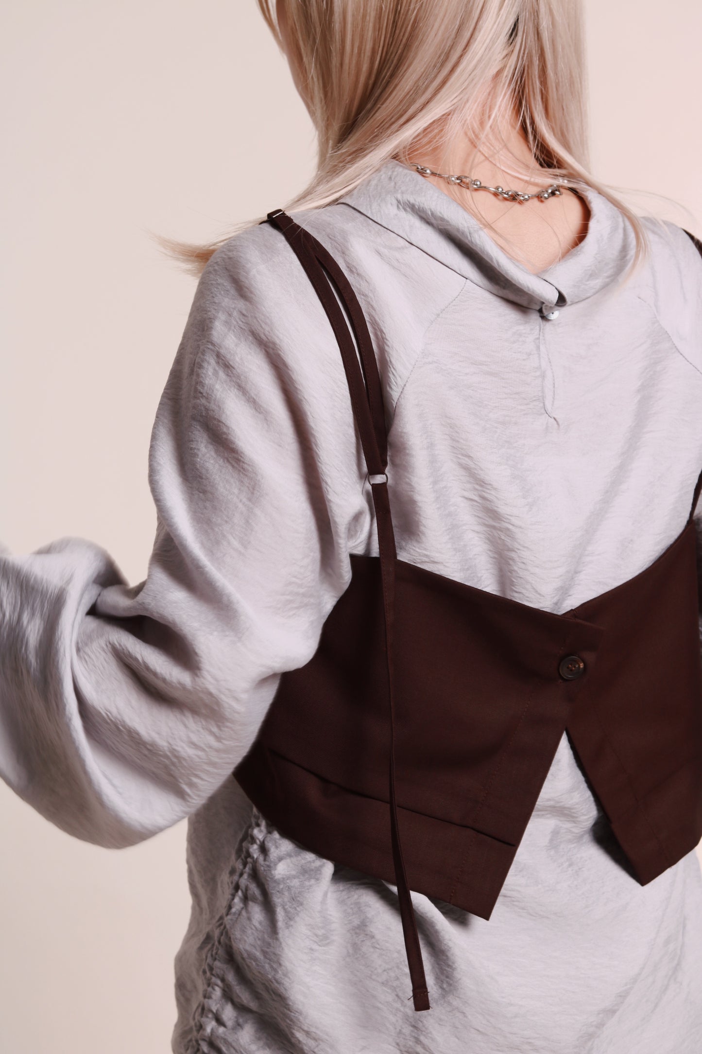 Layered Vest (Brown)