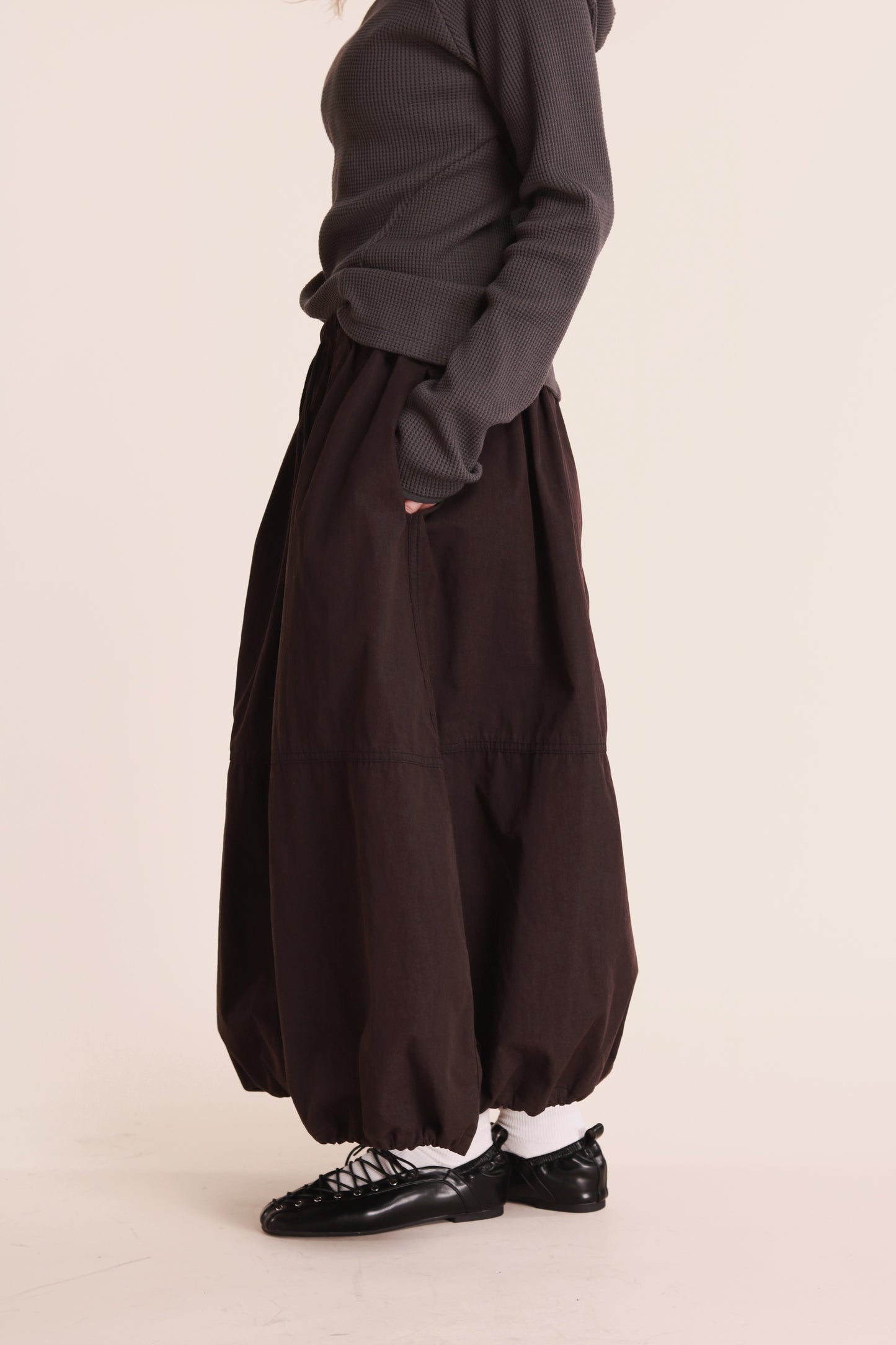 Winter Bubble Cloud Skirt (Black)