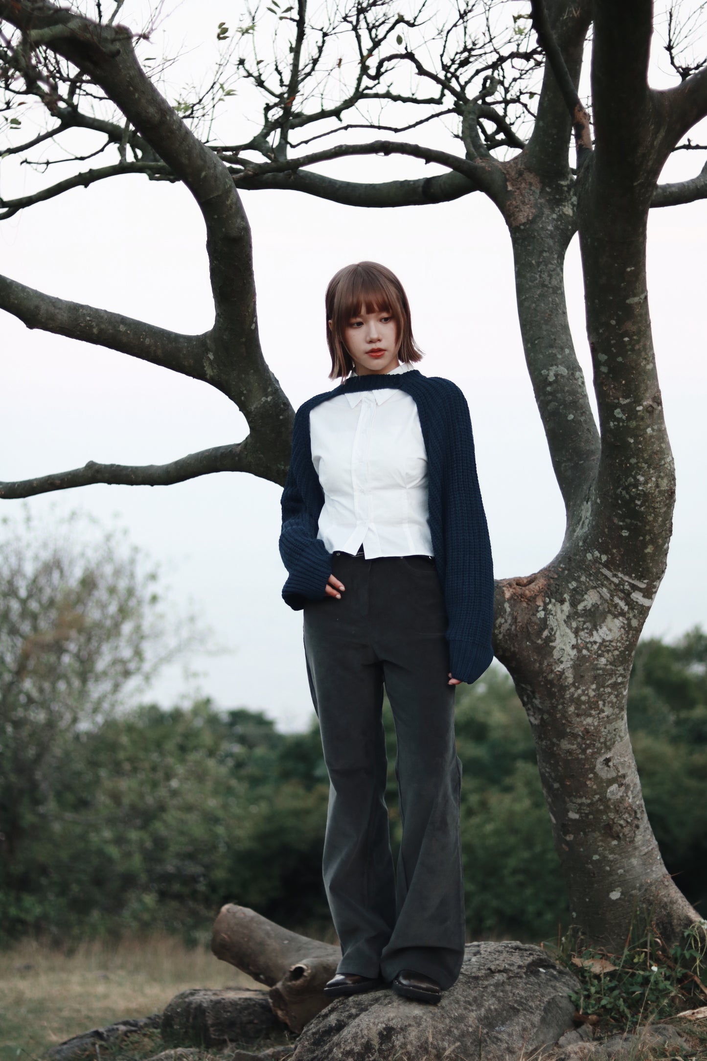 Cropped Shirt (White)