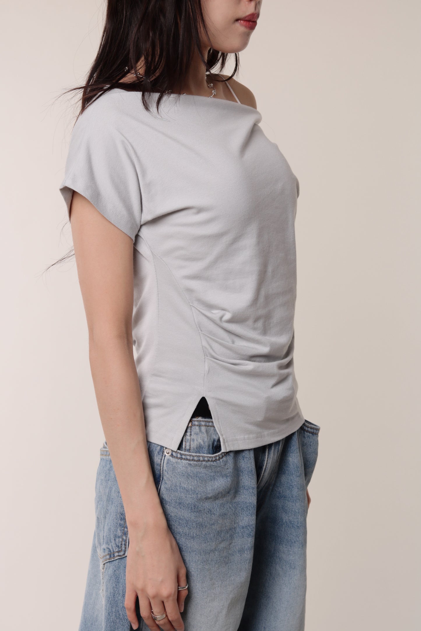 Moira Top (Grey Blue)