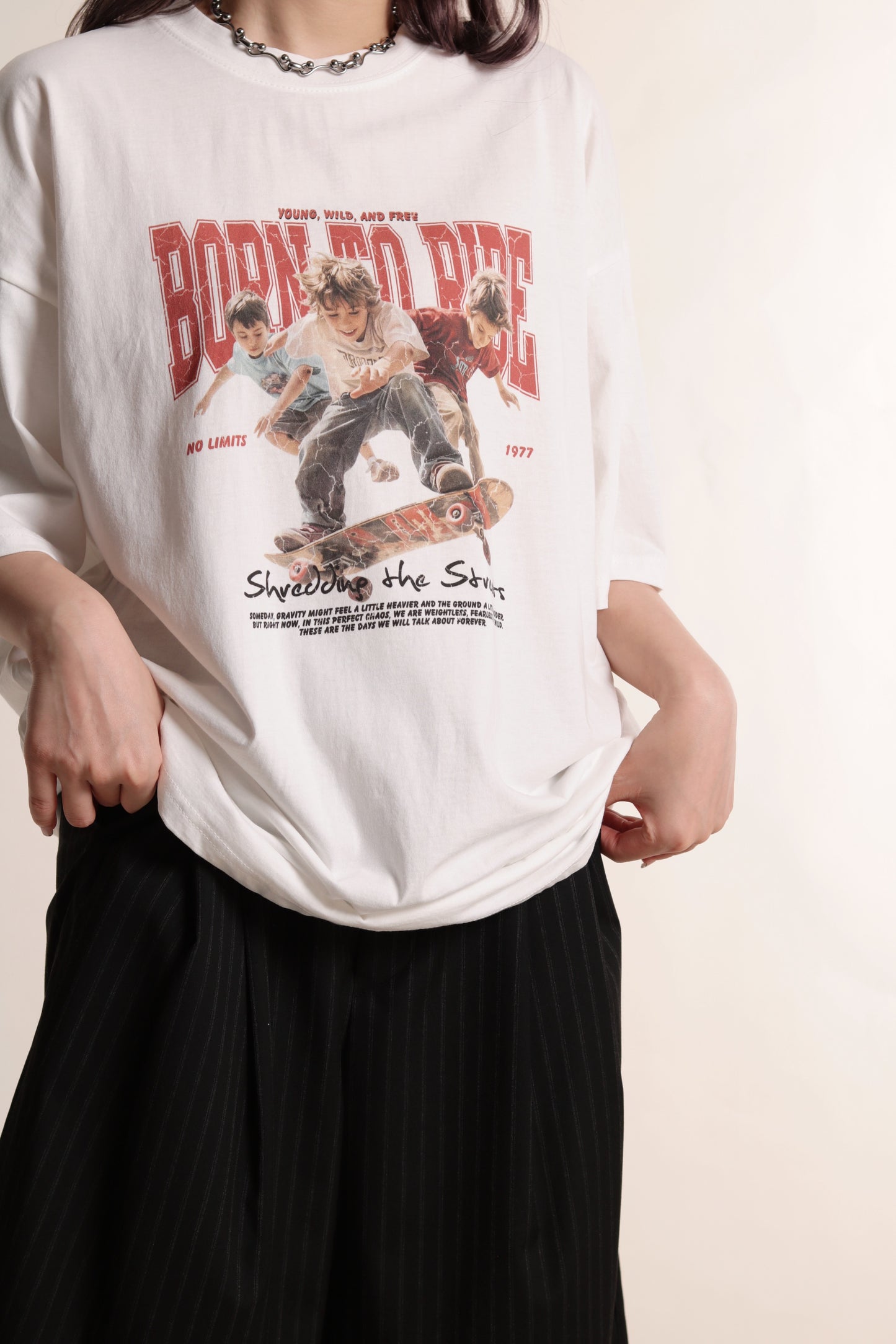 Born To Ride Tee (White)