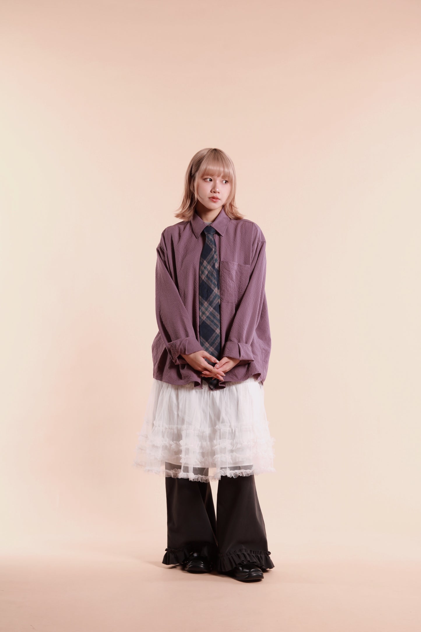 Doll Lace Ruffle Skirt (White)