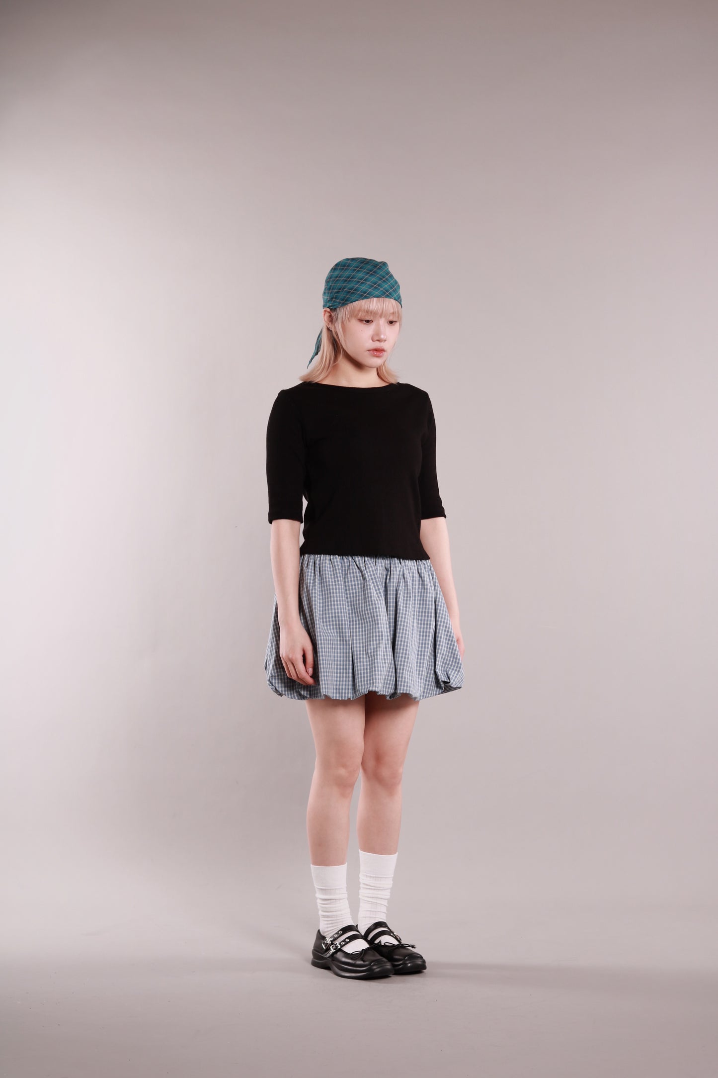 Ballon Mini Skirt (Blue)