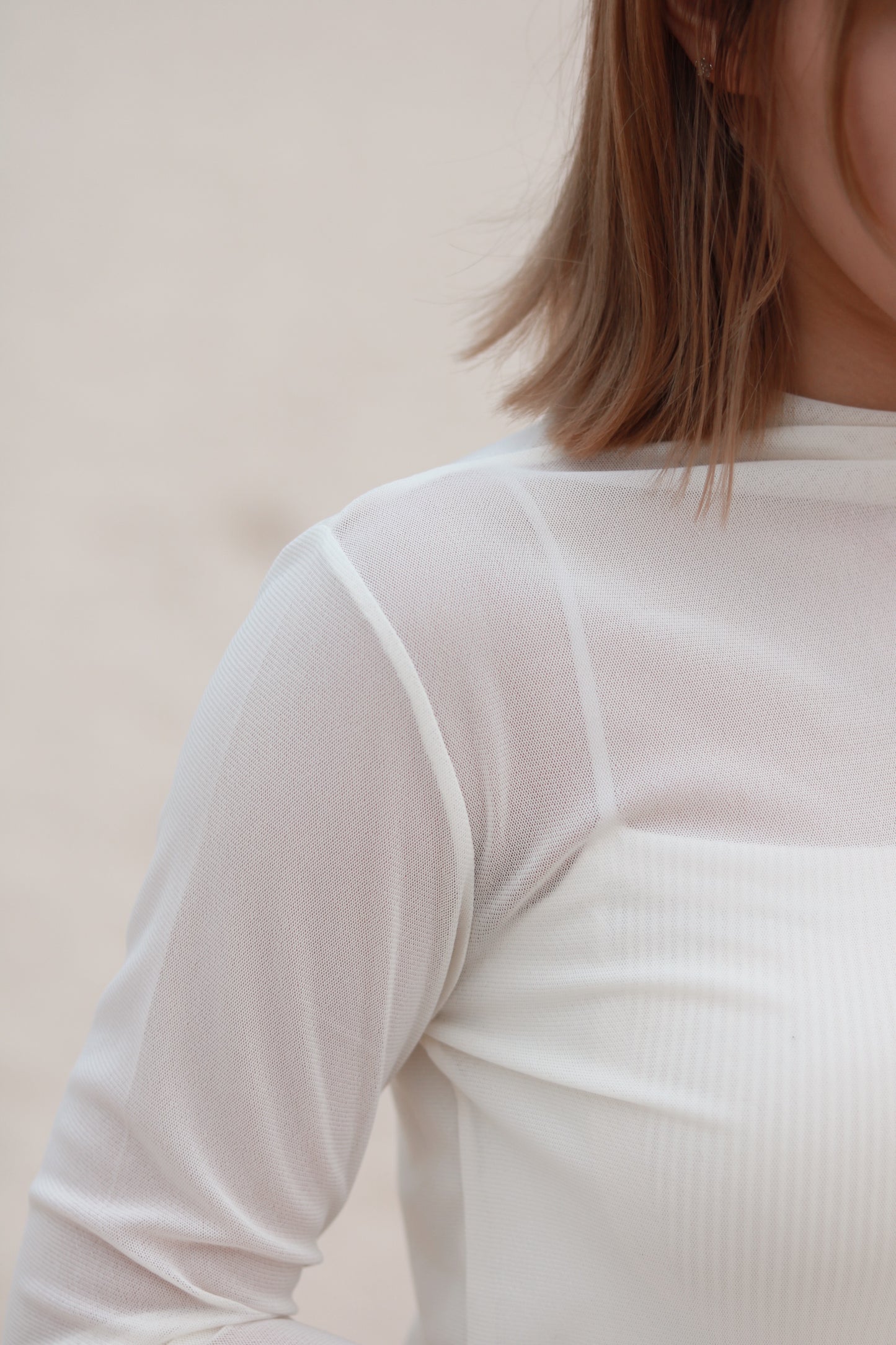 Spring See Through Top (White)