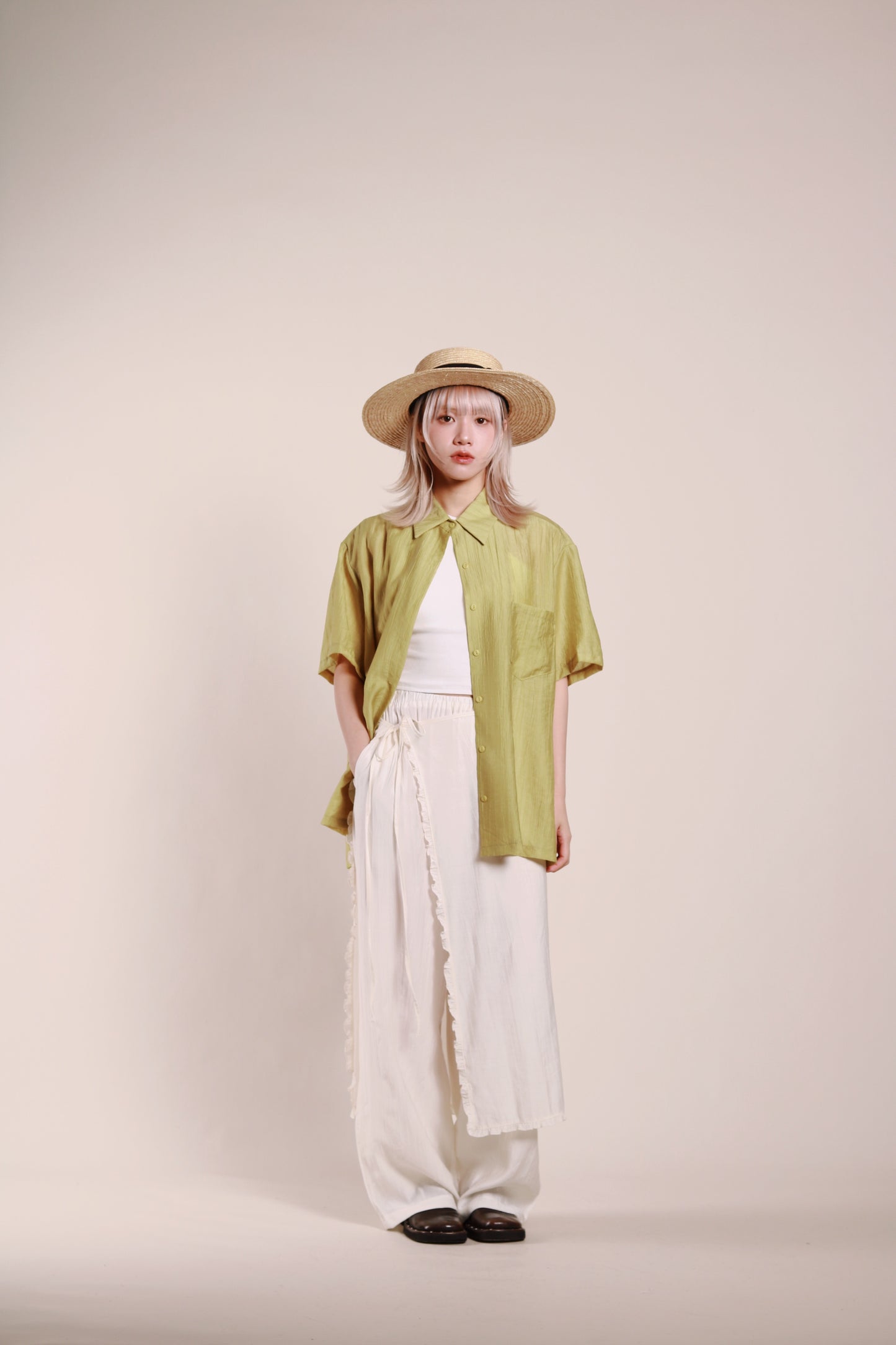 Wanda Layered Pants (Ivory)