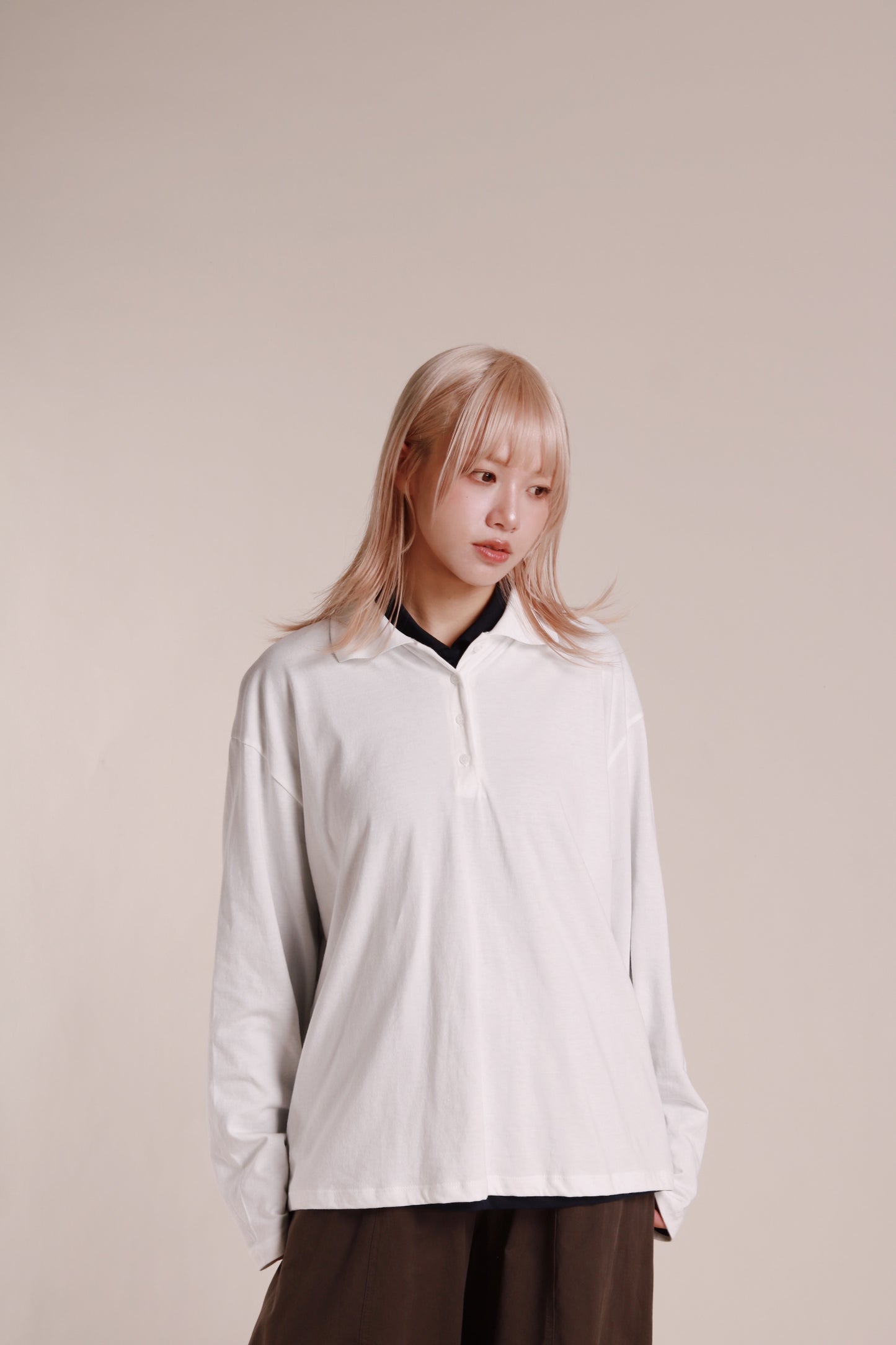 Autumn Polo Top (White)