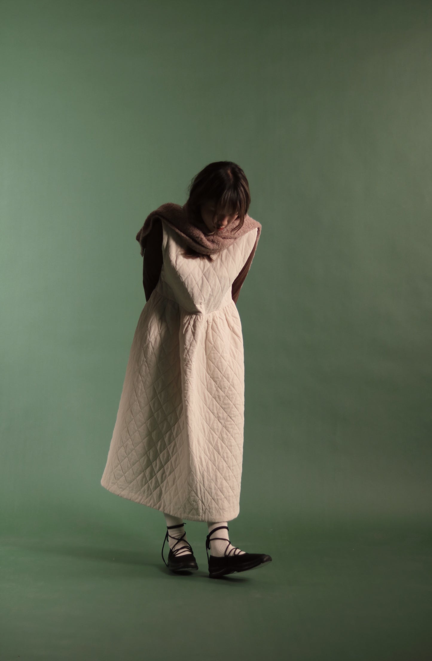 Doll Padded Dress (Ivory)