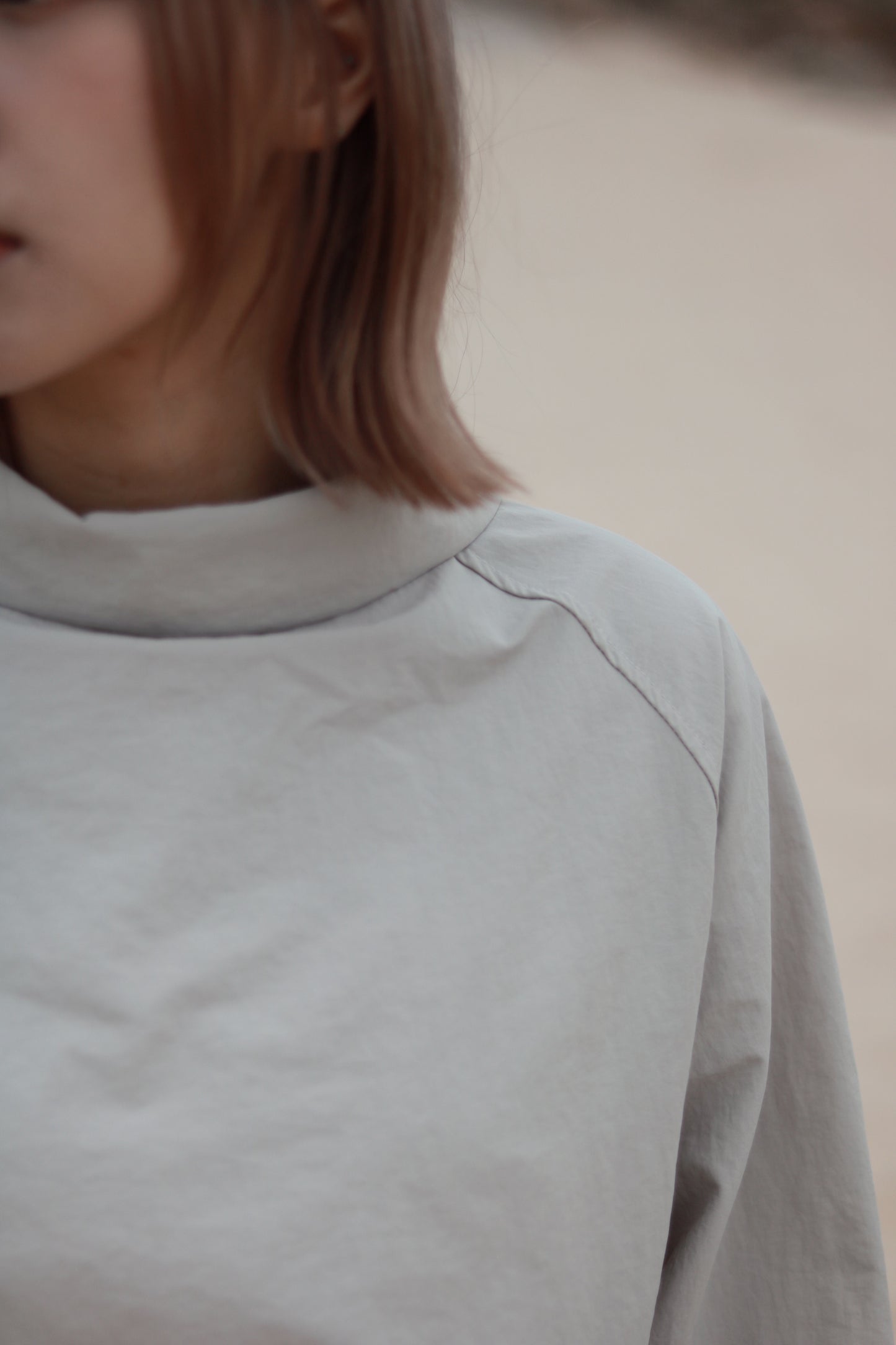 Funnel Neck Top (Grey)