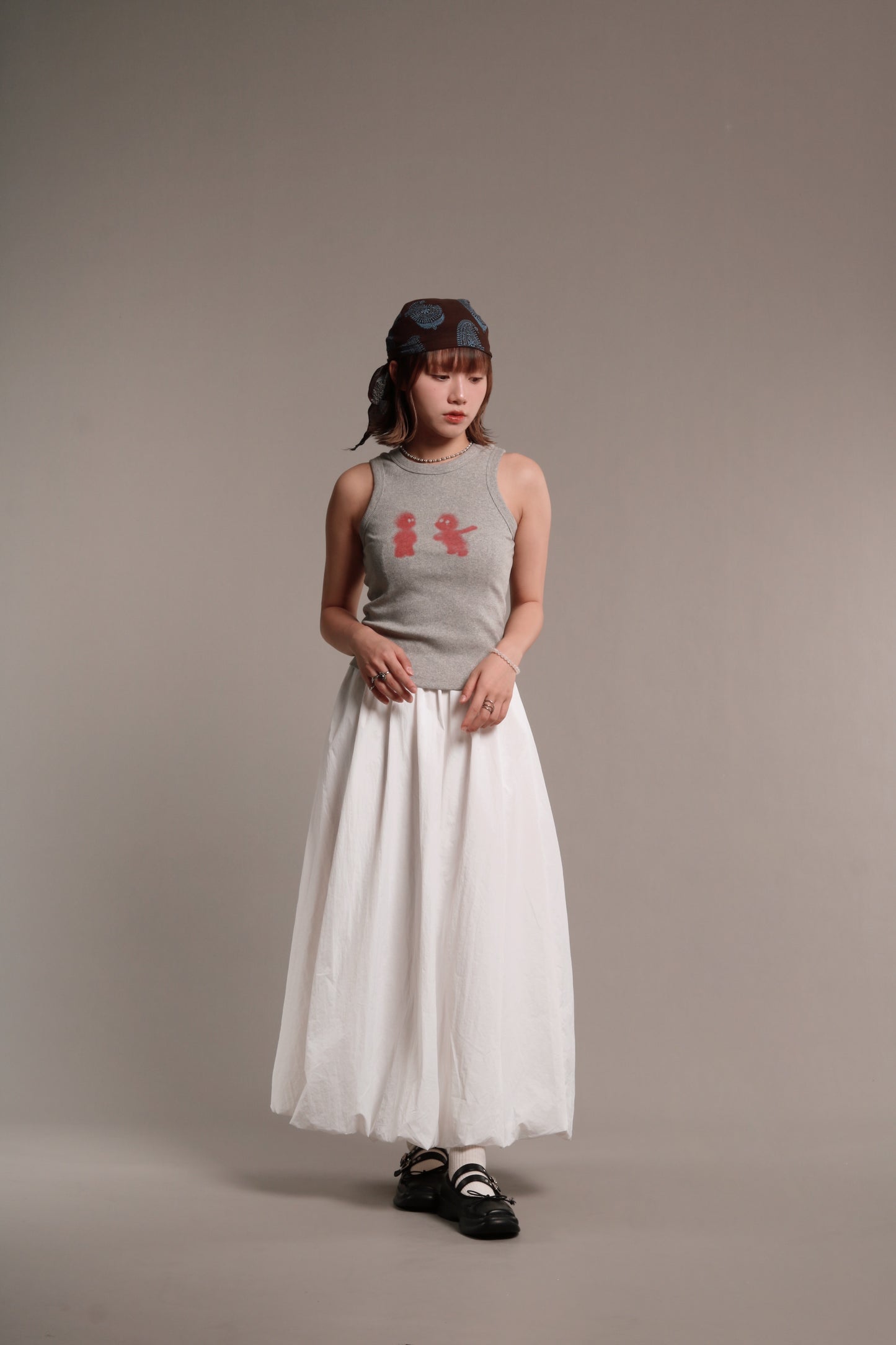 Kid Sleeveless Top (Grey)