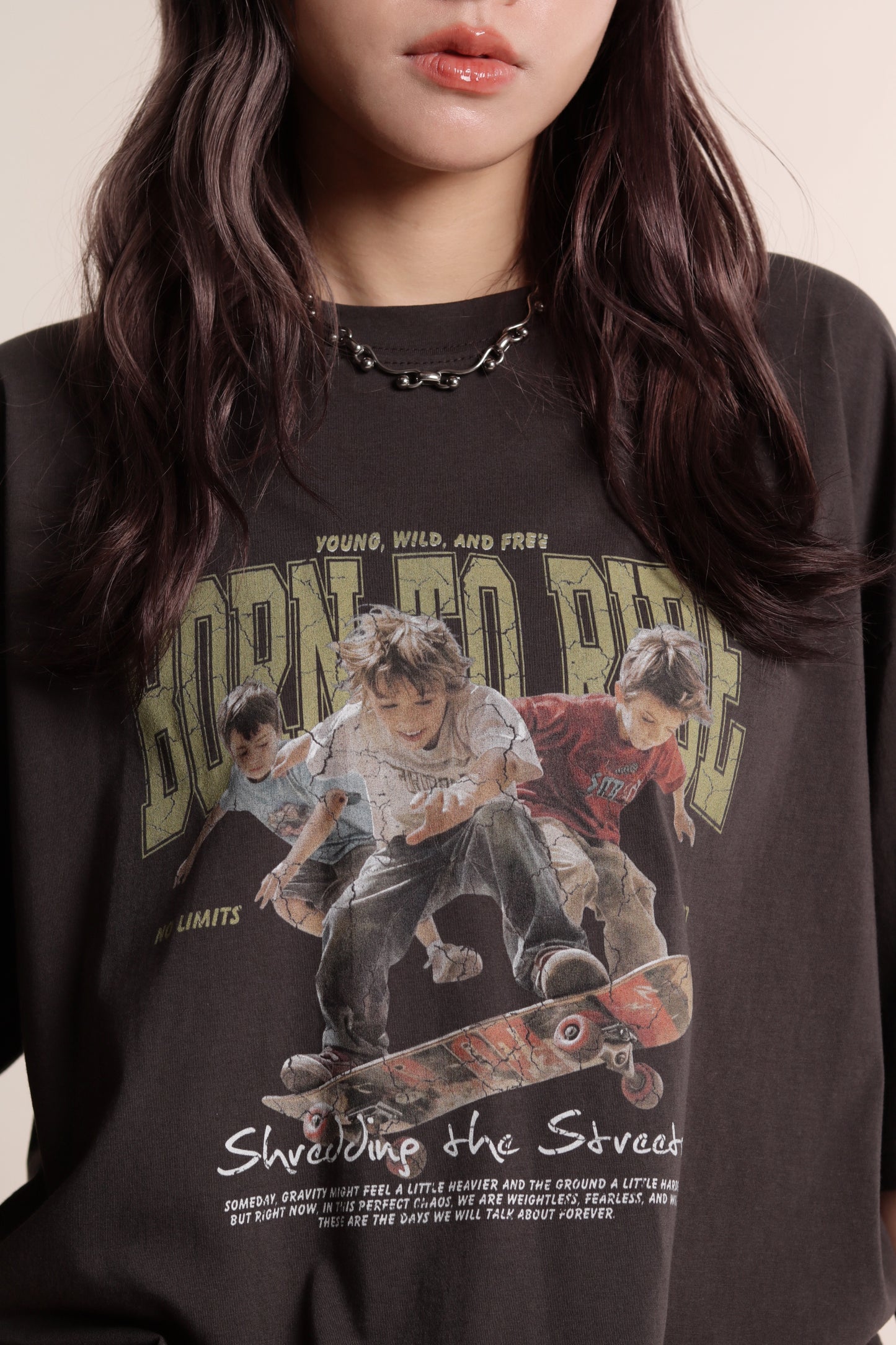 Born To Ride Tee (Charcoal)