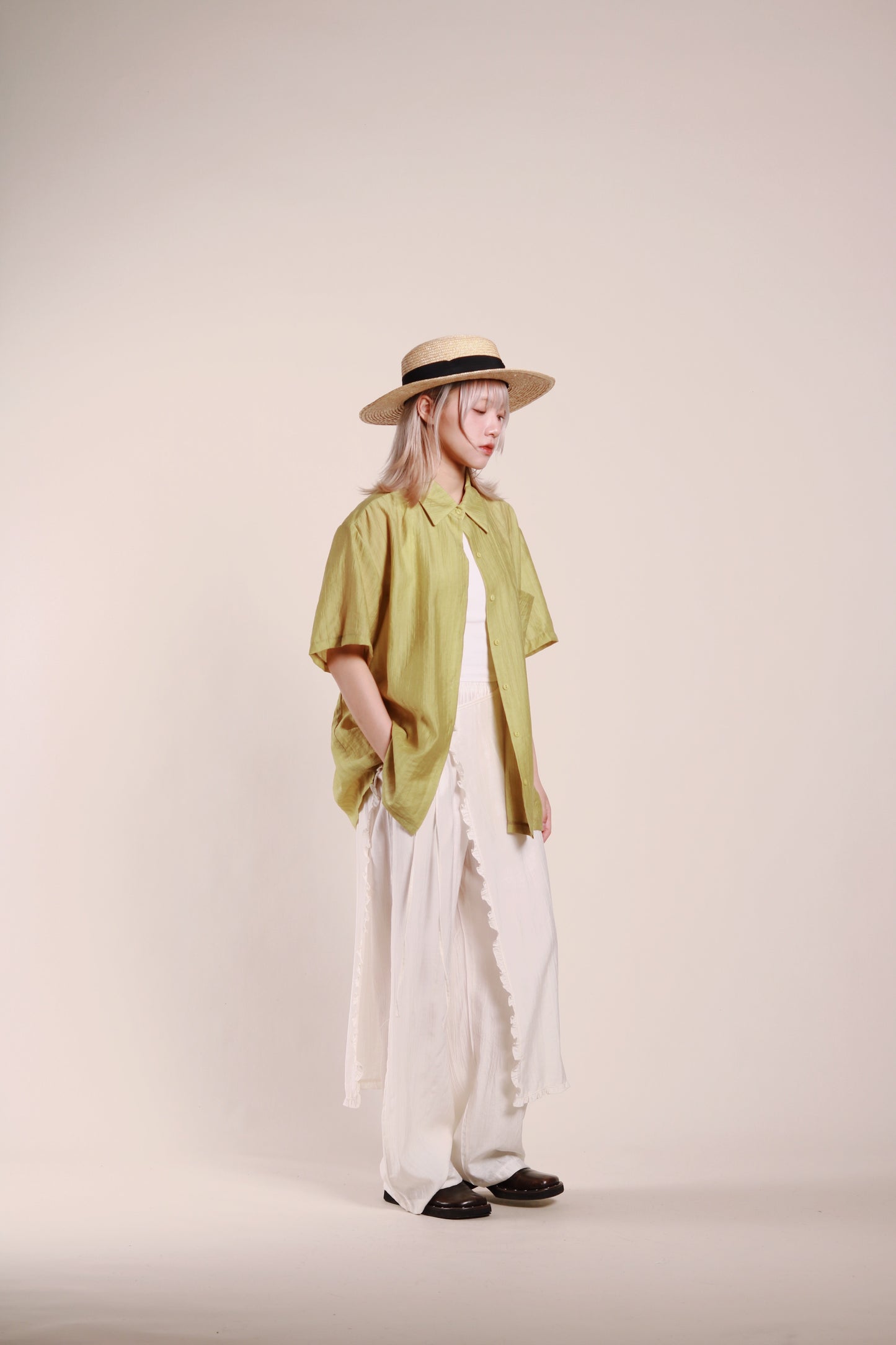 Wanda Layered Pants (Ivory)