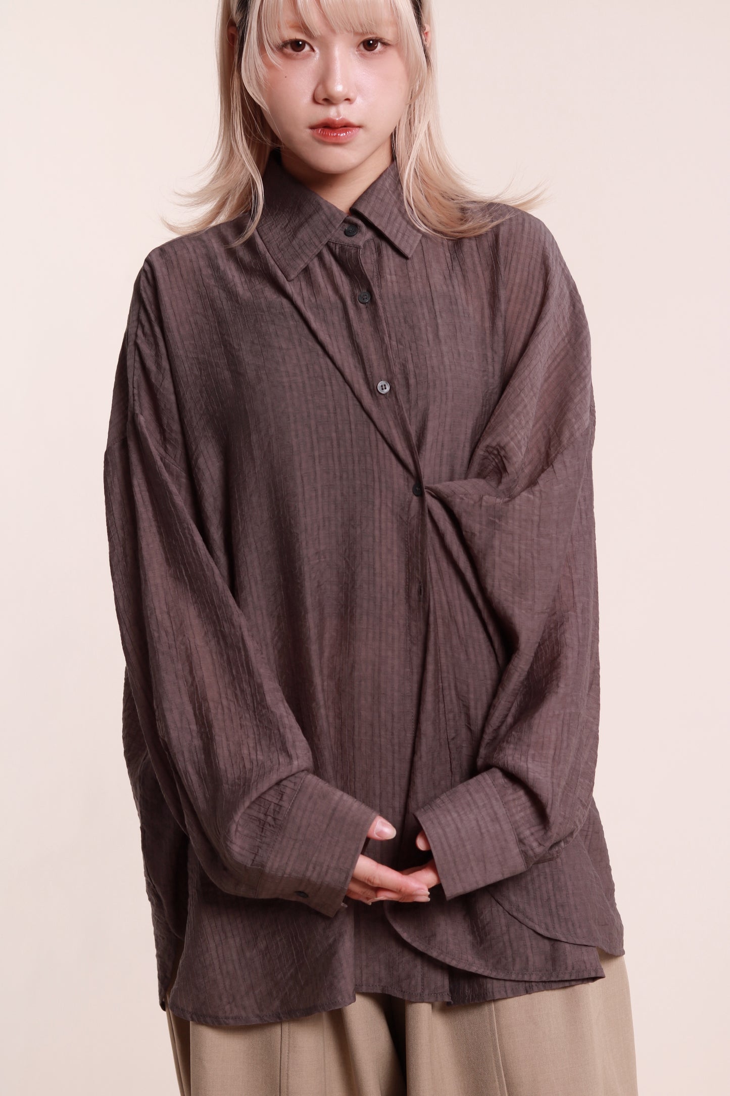 Softy Oversize Shirt (Charcoal)