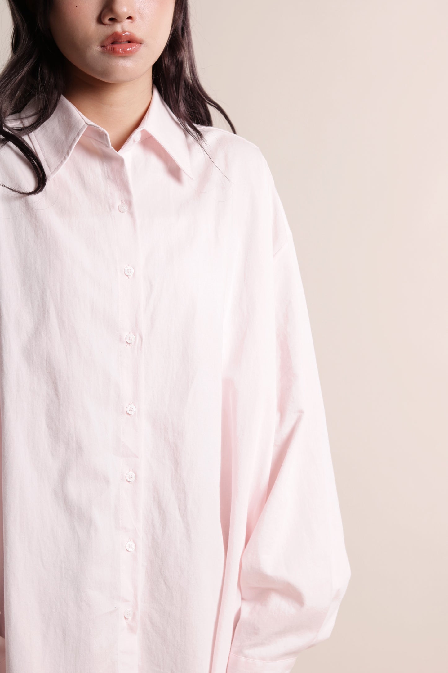 Oversized Boyfriend Shirt (Pink)