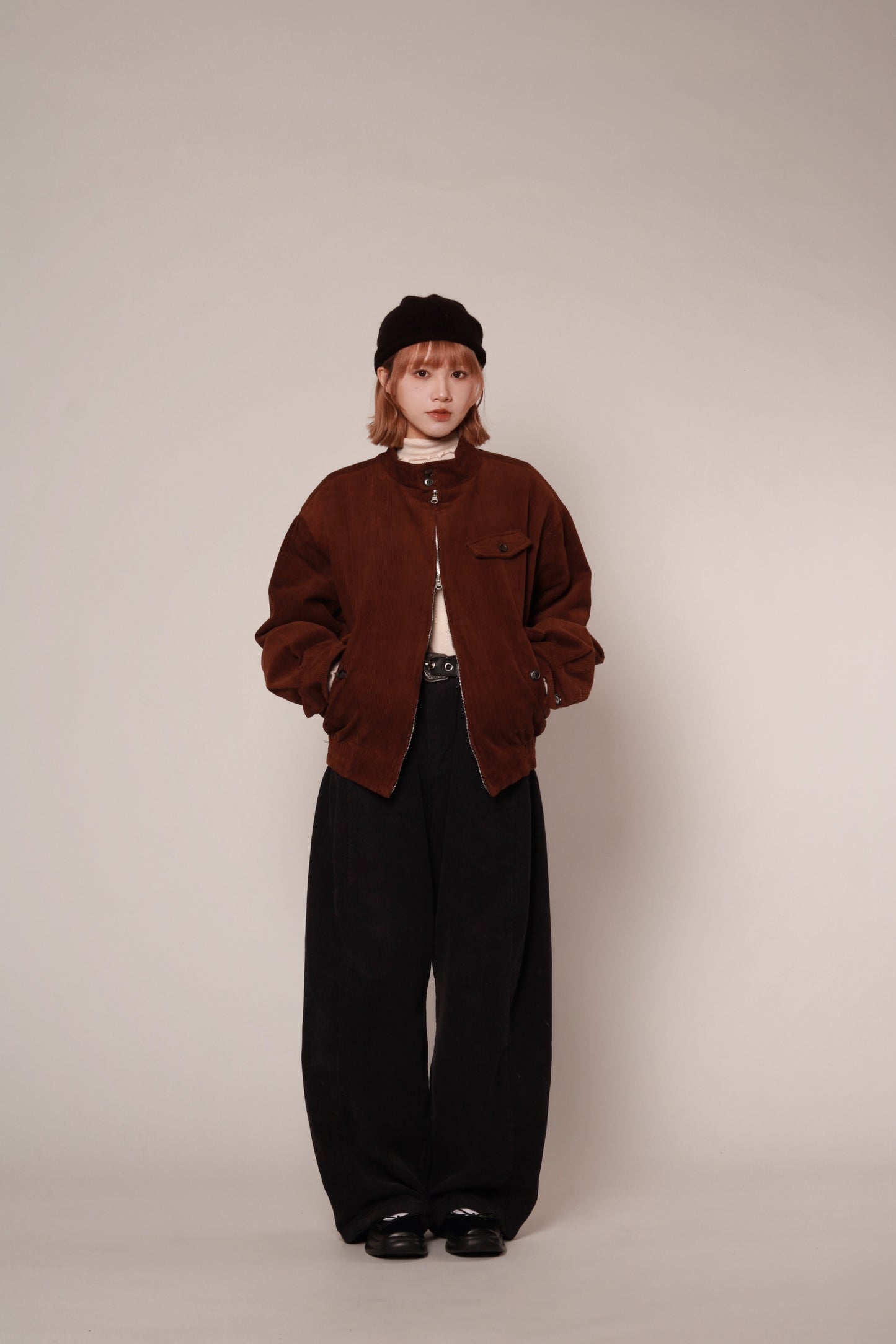 Unisex Corduroy Jacket (Brown)