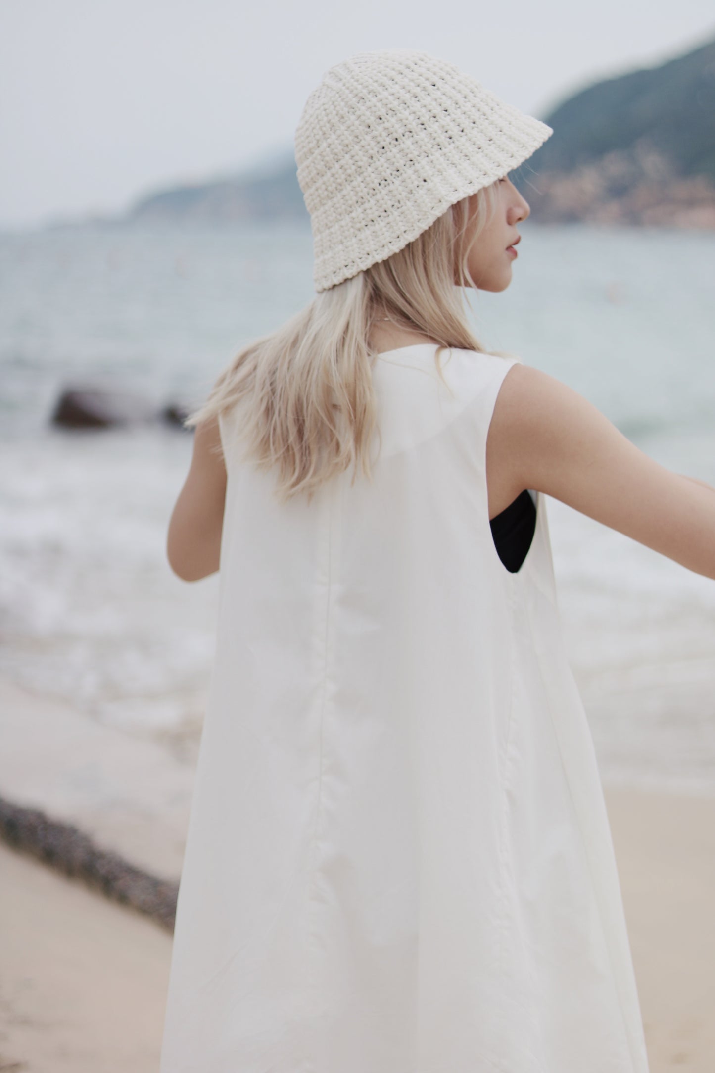 Bubble Cloud Dress (White)