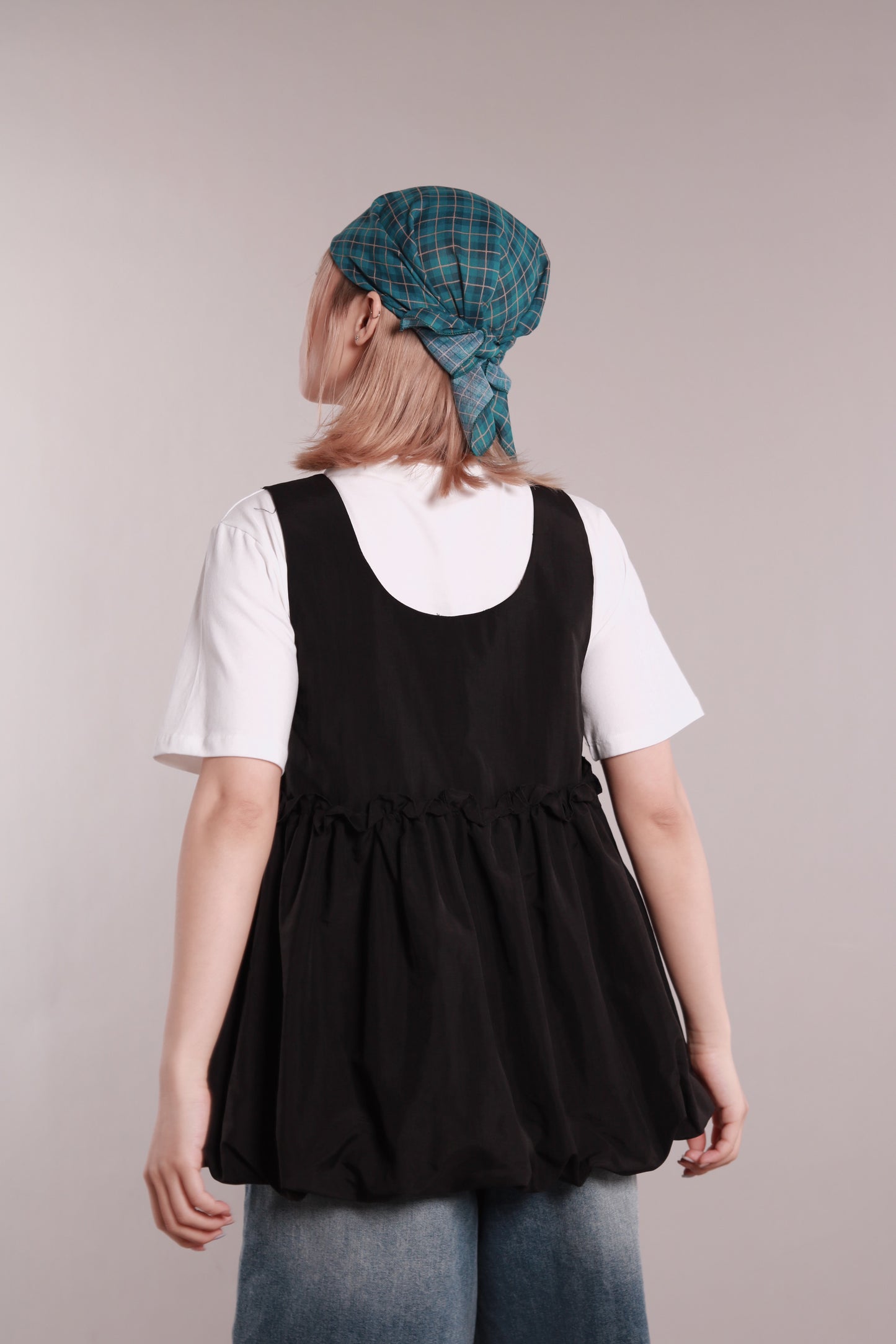 Mock Neck Tee (White)