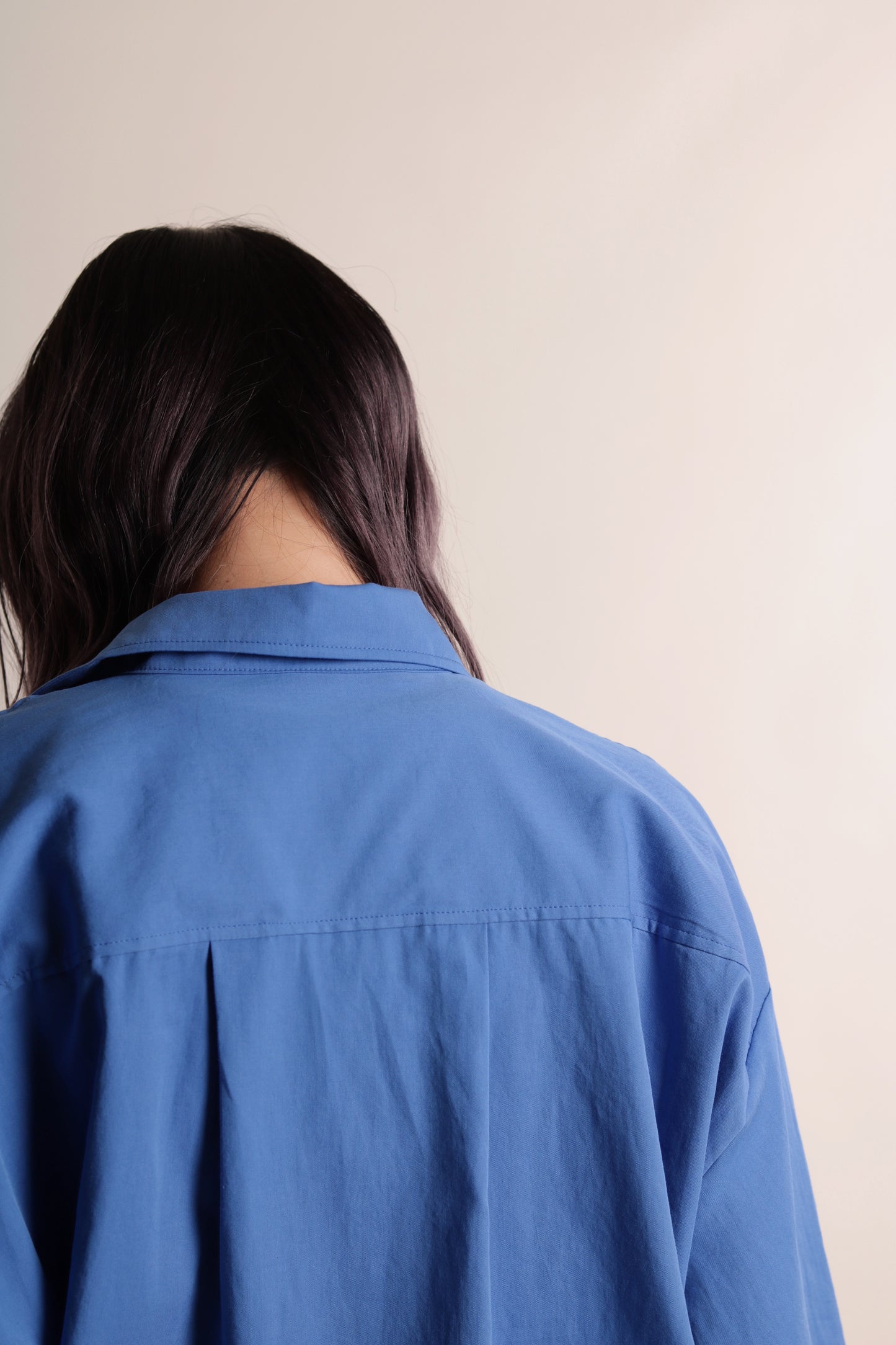 Oversized Boyfriend Shirt (Blue)