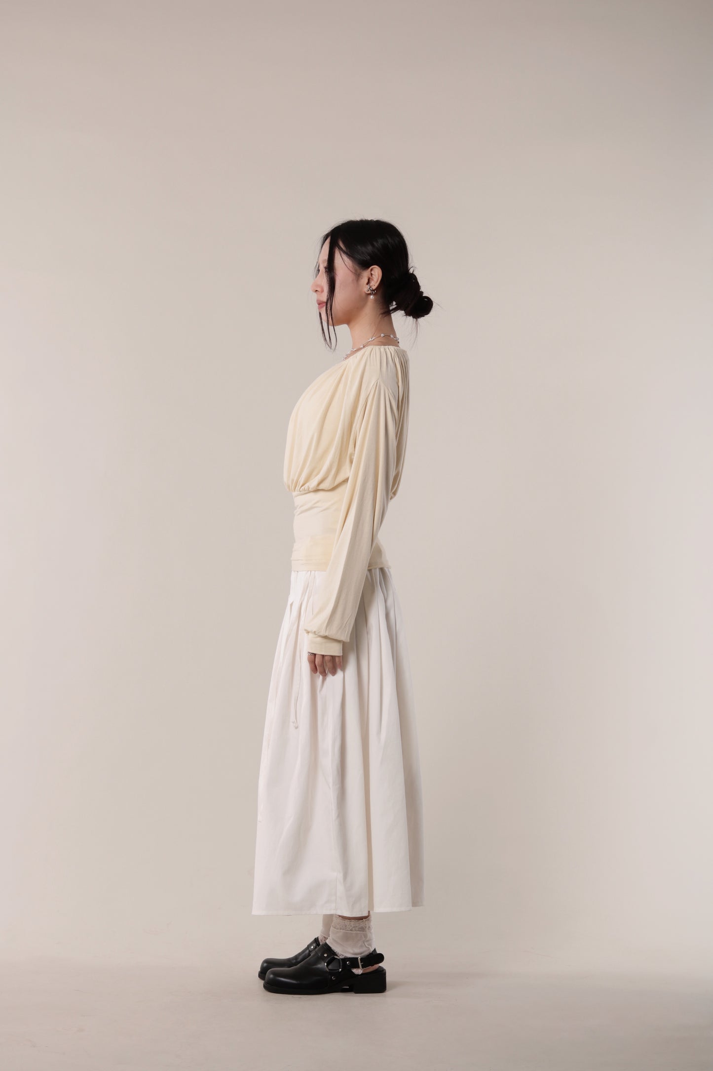 Luna Gathered Top (Yellow)