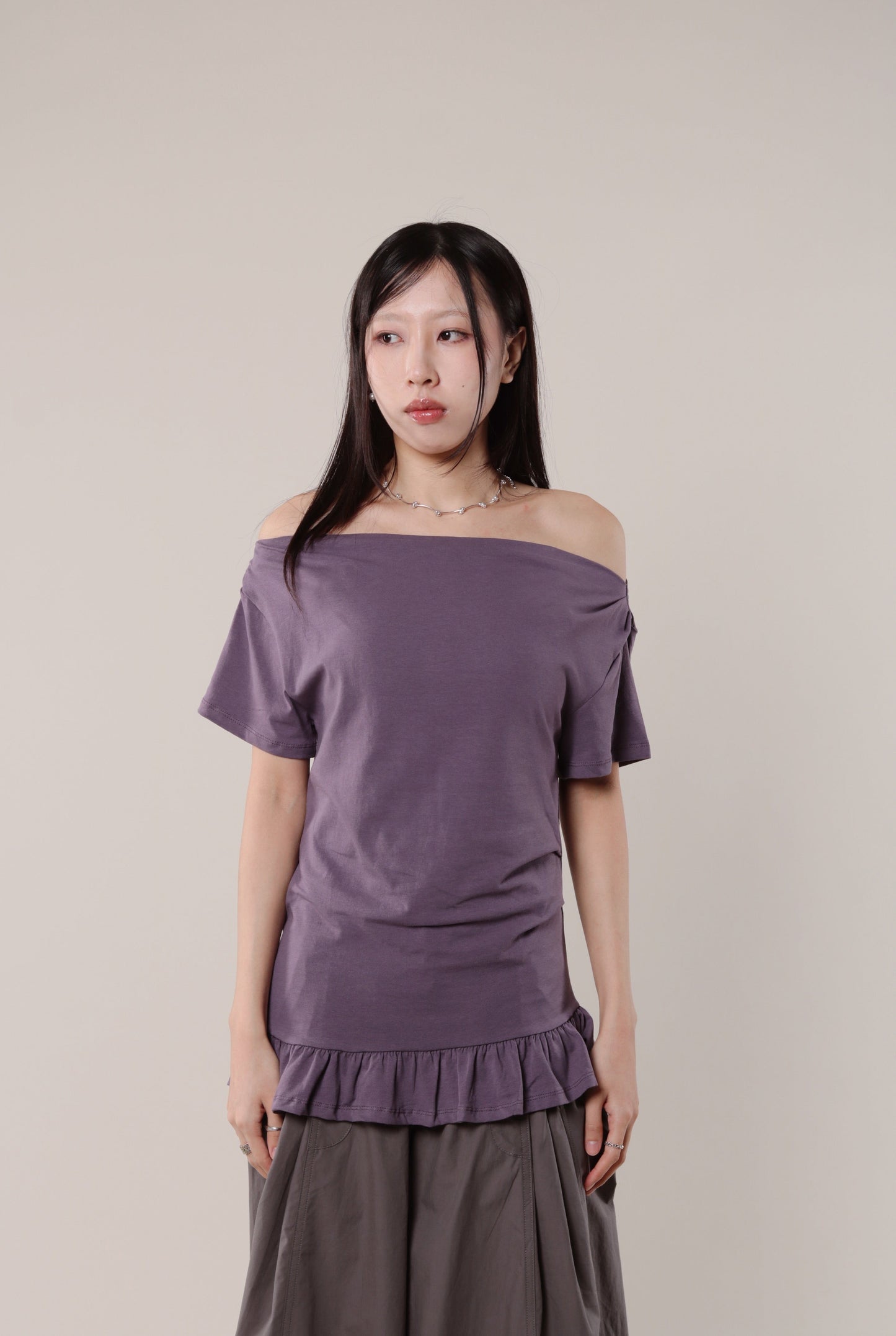Ruffle Top (Purple)