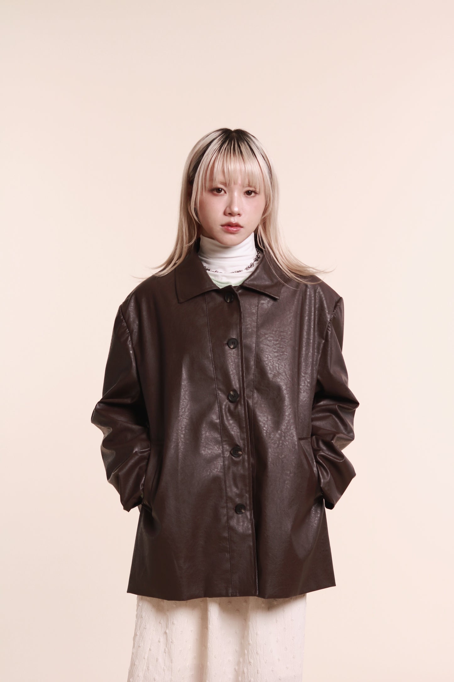 Leather Jacket (Brown)